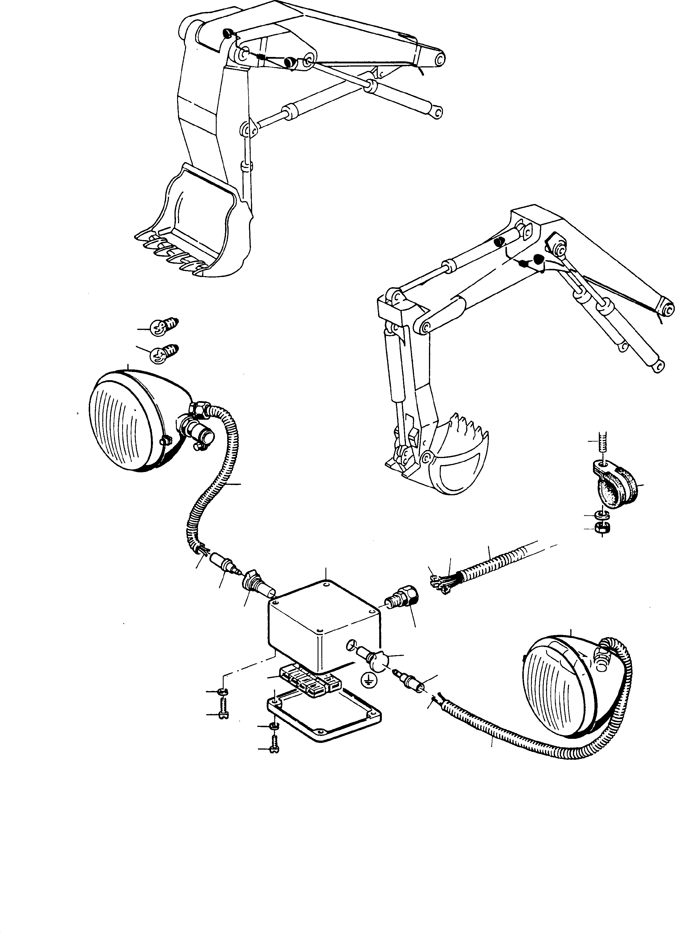 Komatsu parts book diagram for H65 26051: LIGHTING EQUIPMENT