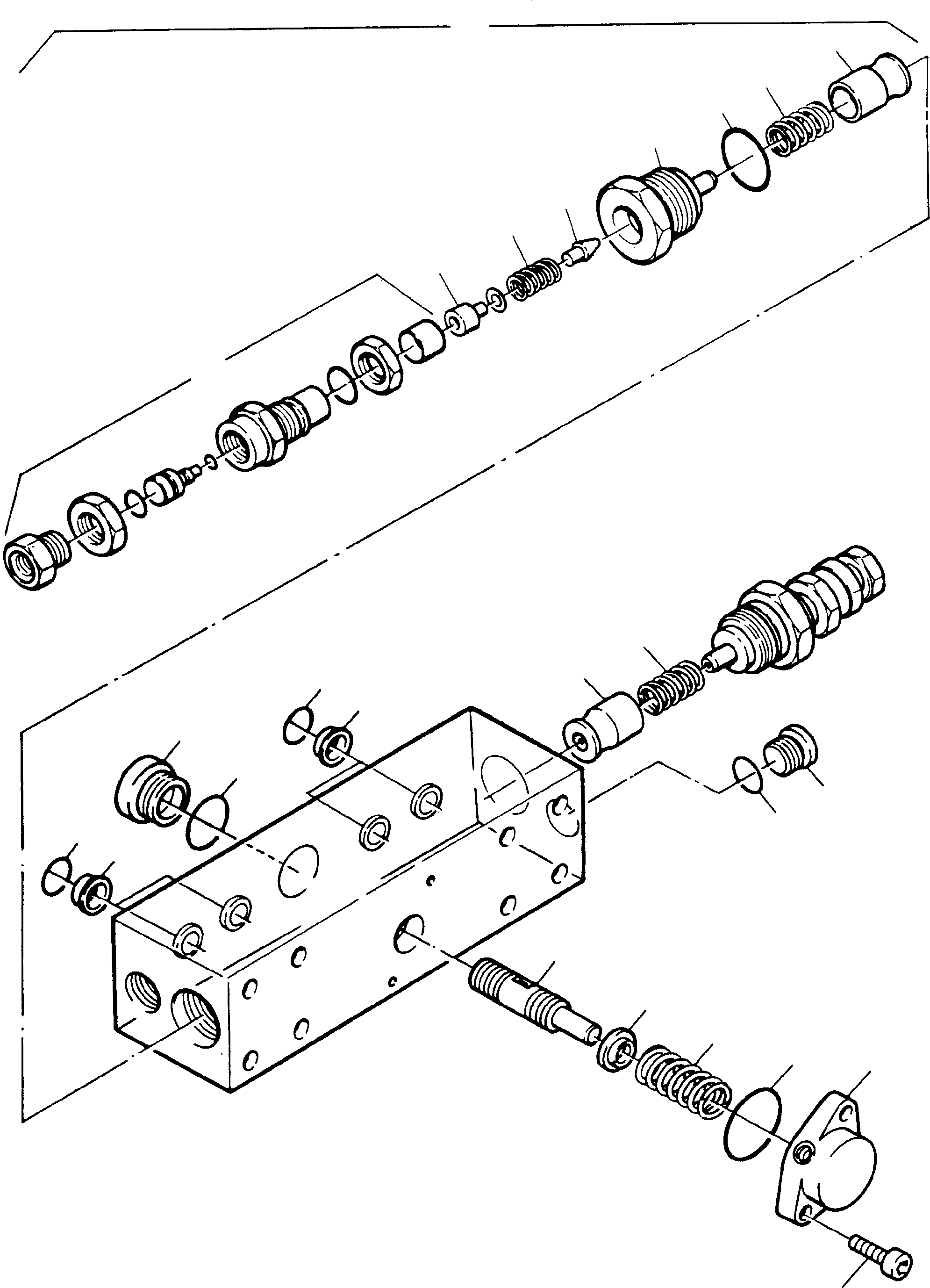 Komatsu parts book diagram for H65 26051: BLEED-OFF VALVE, MUTUAL