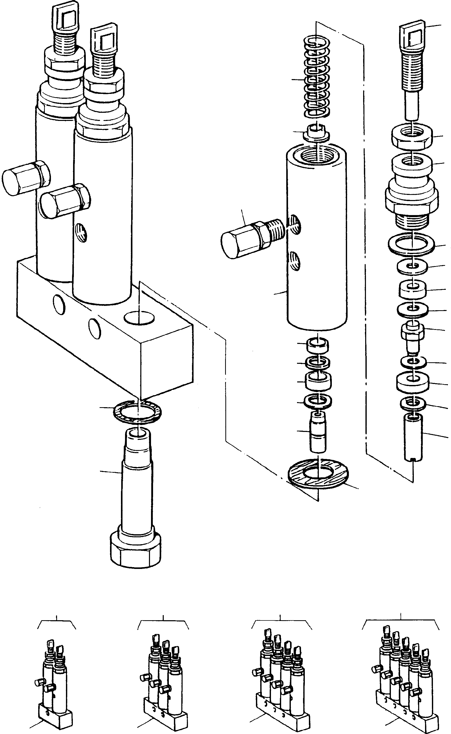 Komatsu parts book diagram for PC3000-6 S/N 46151: METERING VALVE