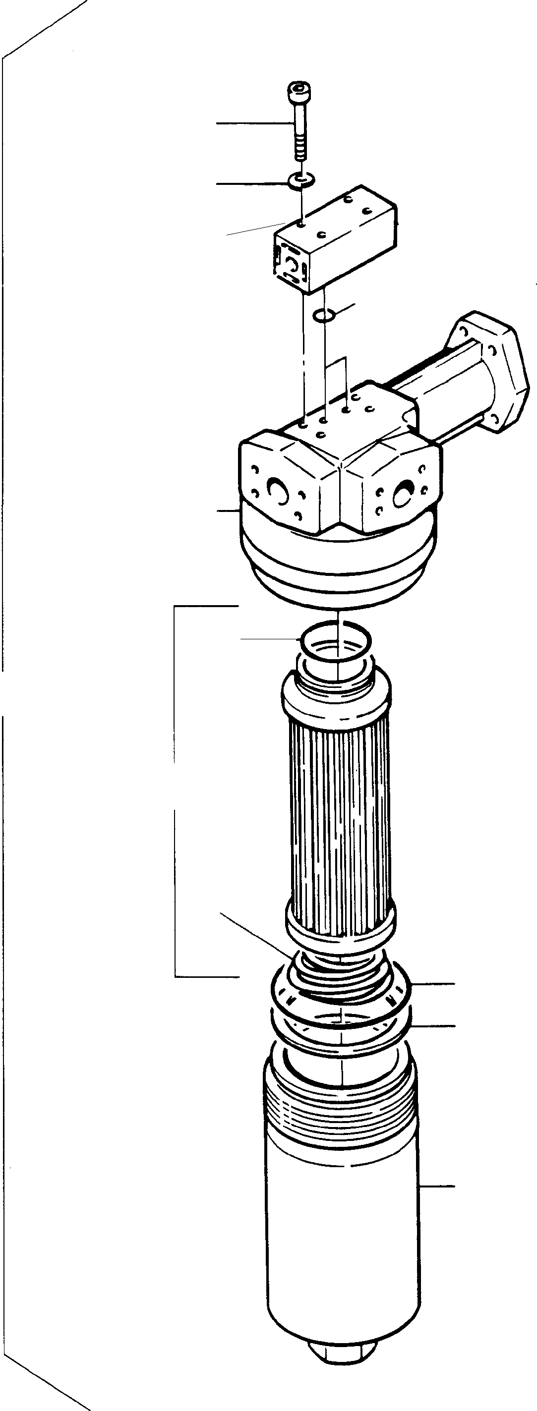 Komatsu parts book diagram for PC3000-6 S/N 46151: H. P. FILTER