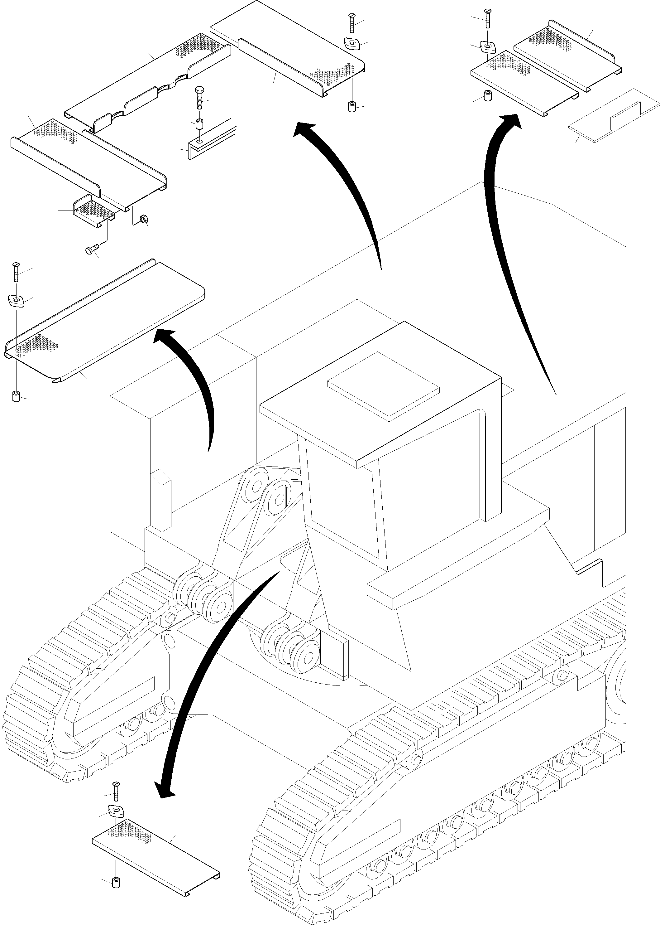 Komatsu parts book diagram for PC3000-6 S/N 46151: PLATFORM
