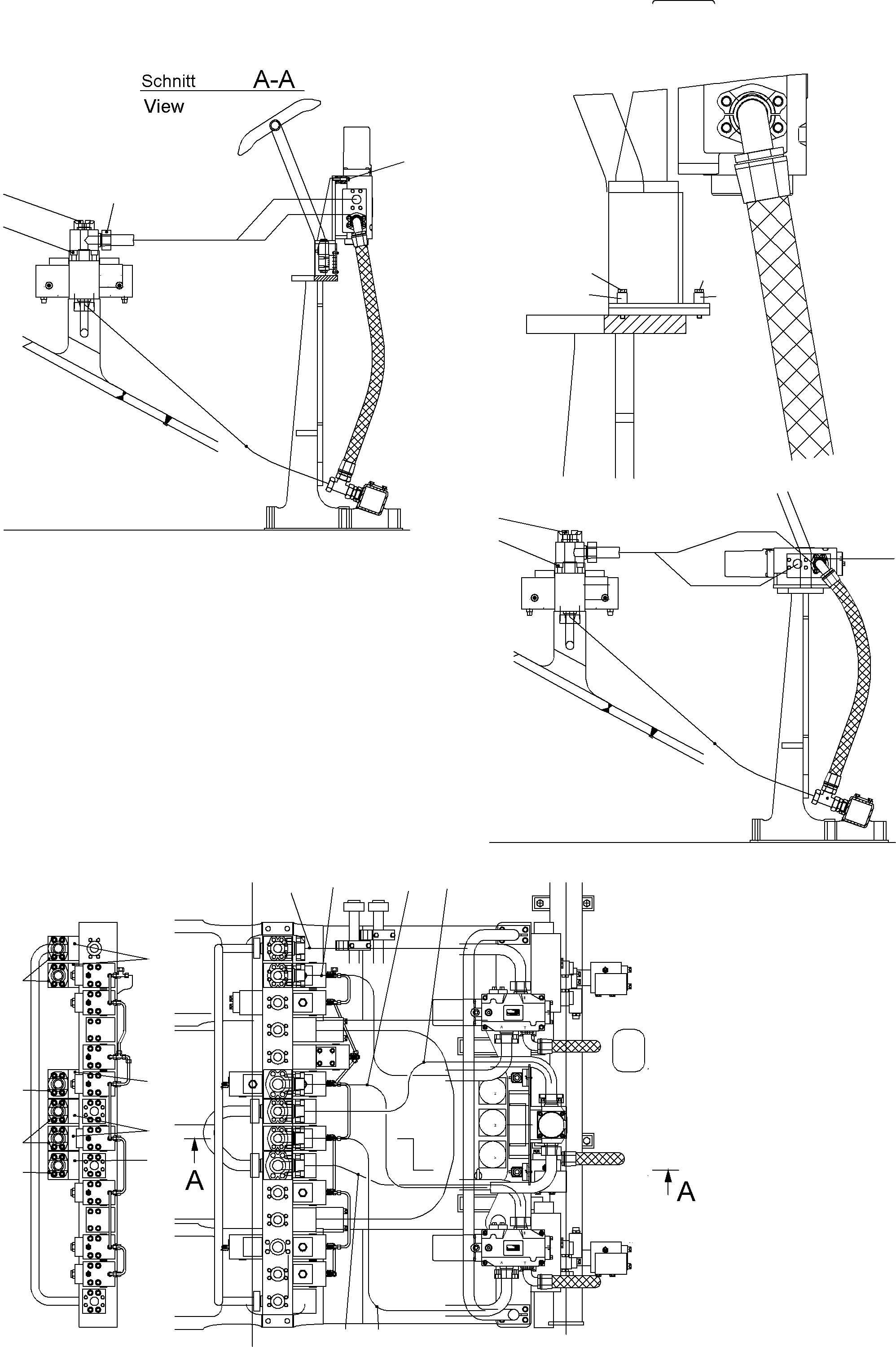 Komatsu parts book diagram for PC3000-6 S/N 46151: FLOAT POSITION