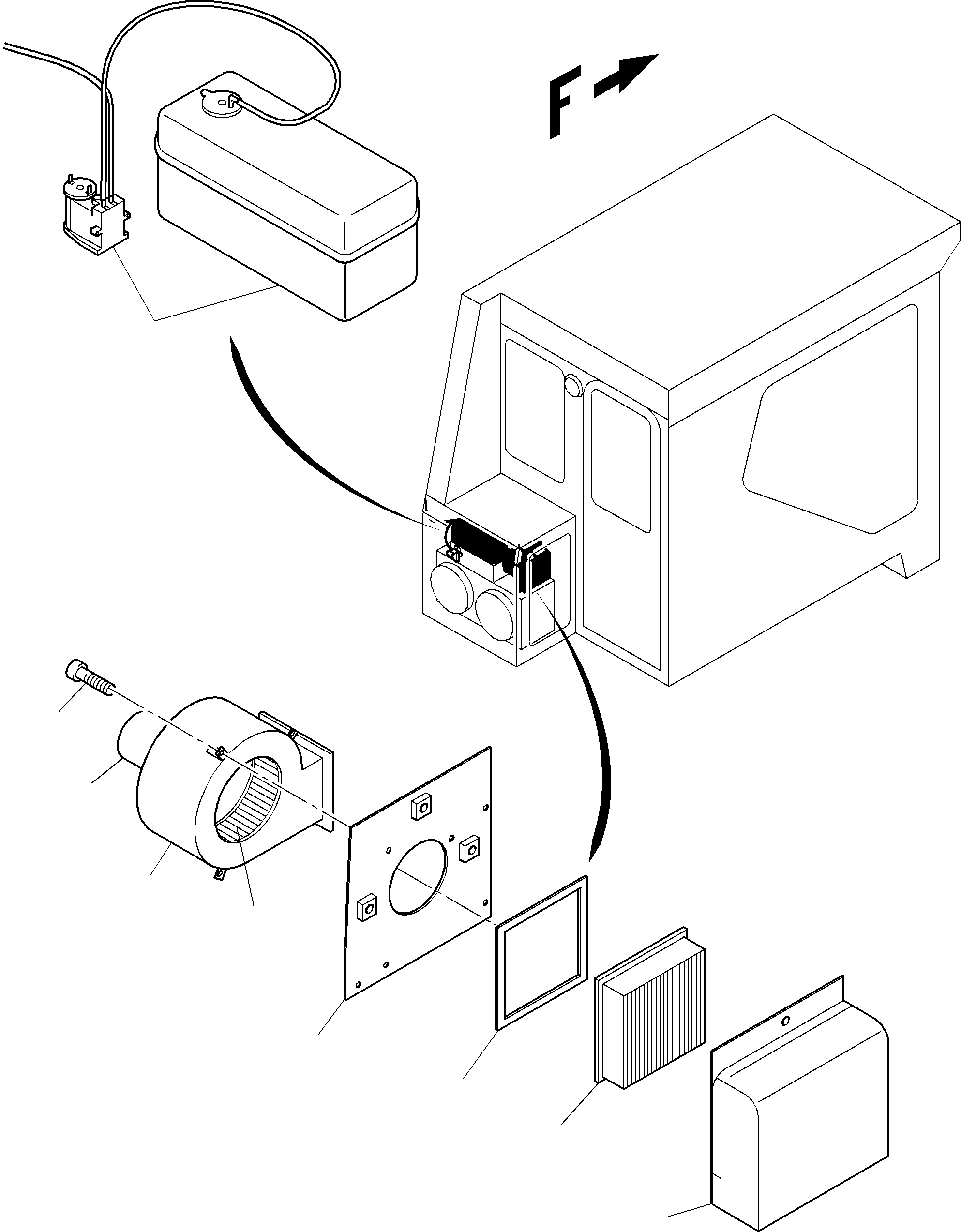 Komatsu parts book diagram for PC3000-6 S/N 46151: OPERATOR'S CAB