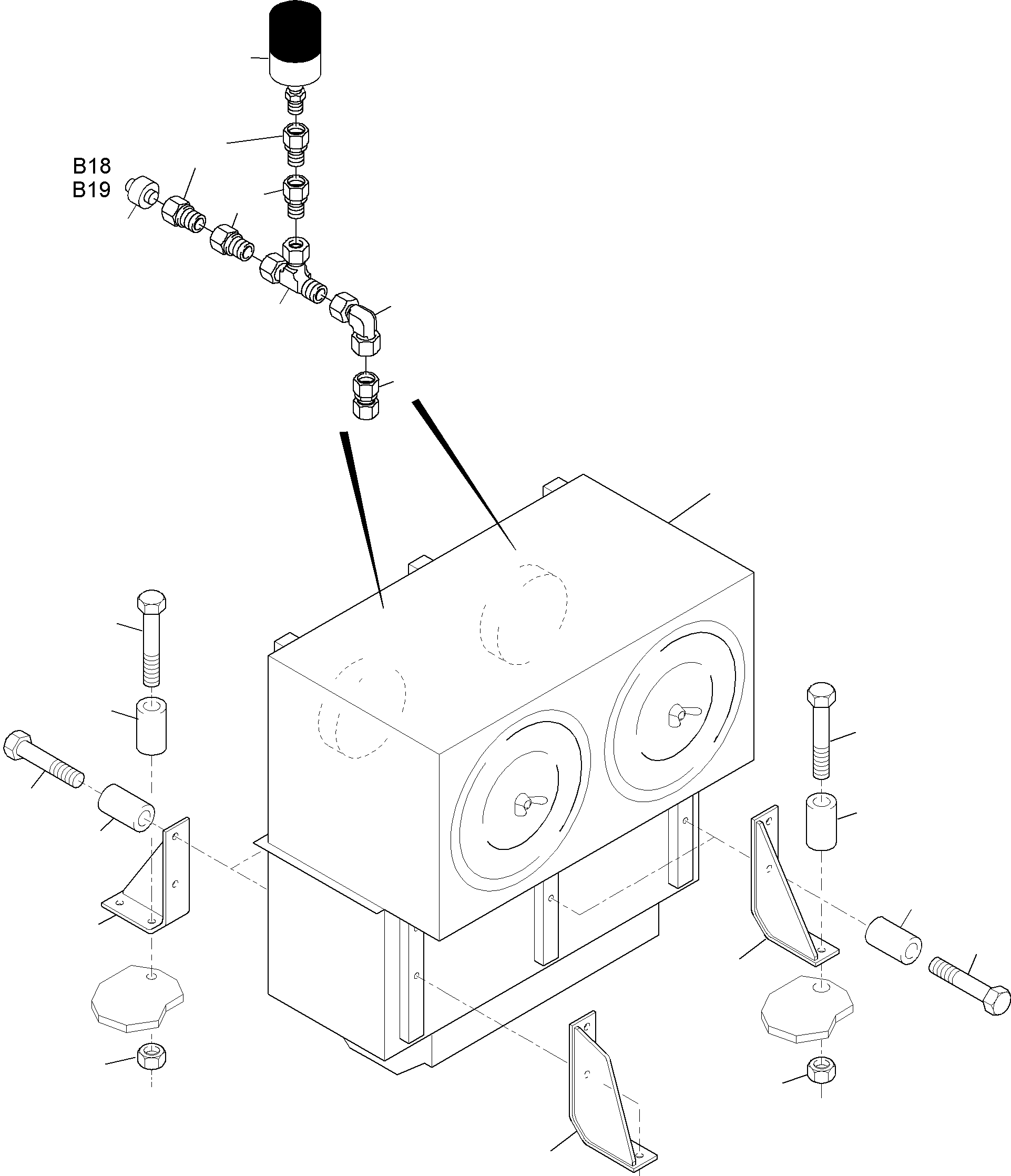 Excavators Mining Komatsu / PC3000-6 S/N 46152(g46152) / Installation - Air Cleaner(485-1251 : 485-1251)