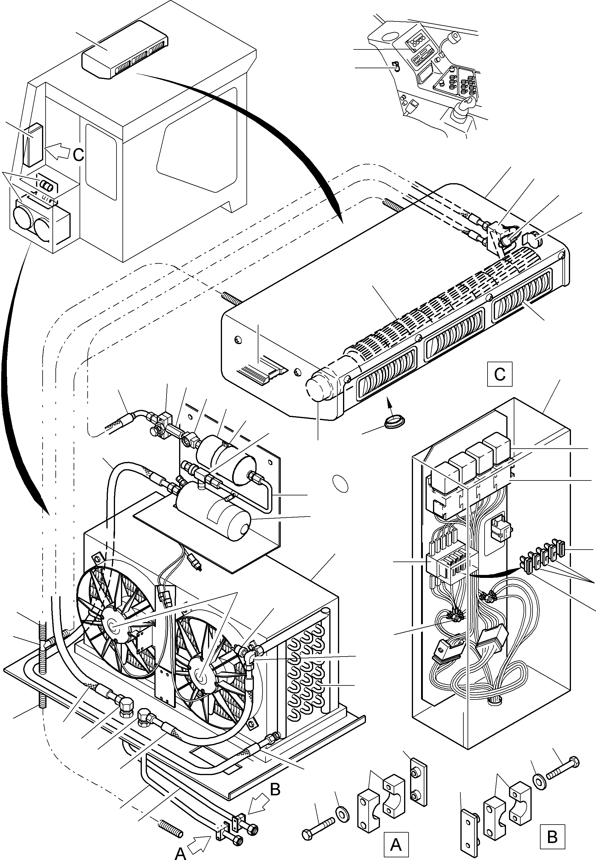 Excavators Mining Komatsu / PC3000-6 S/N 46155(g46155) / Air Conditioning Unit(991-0567b : 991-0567b)
