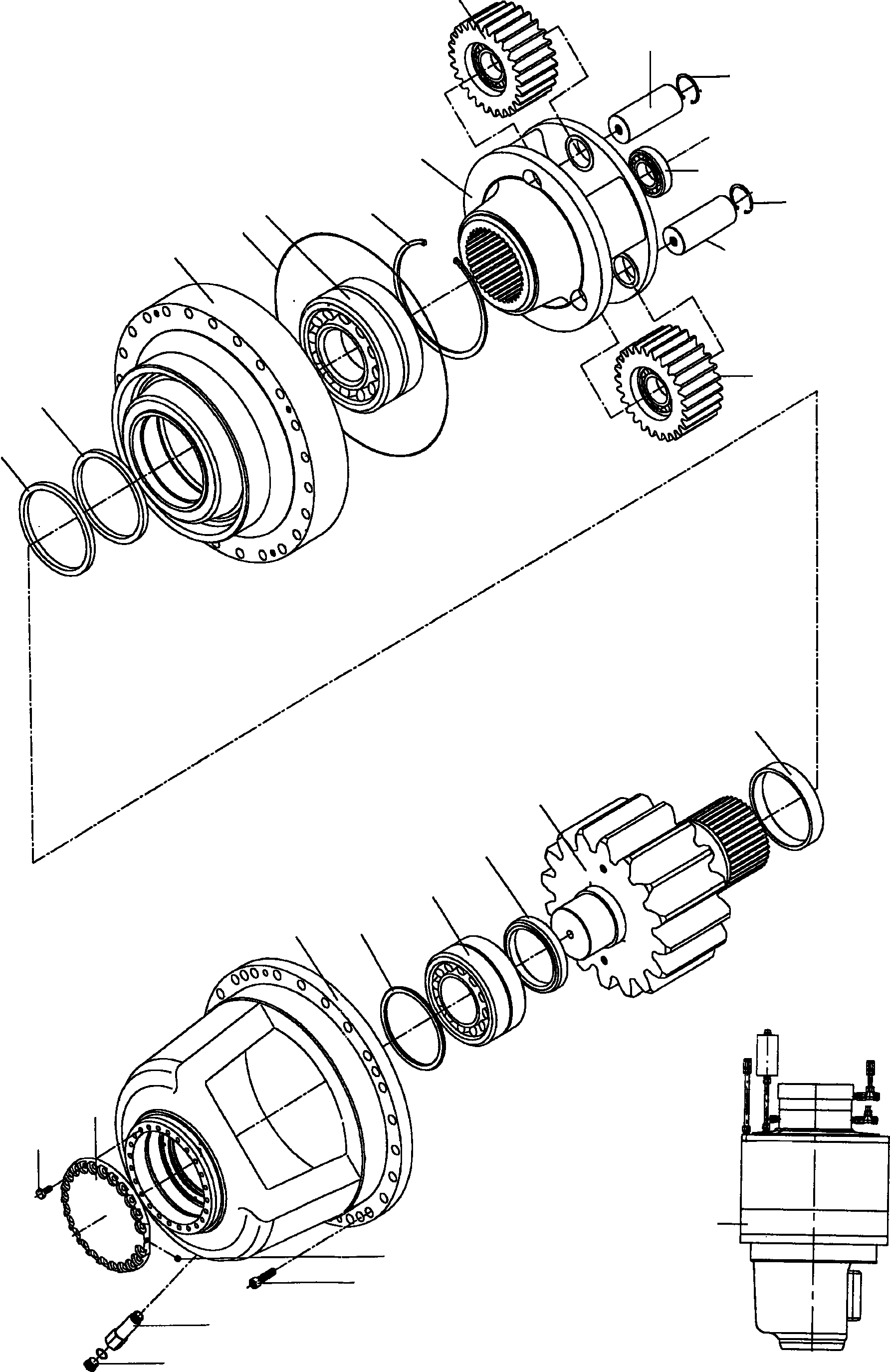 Excavators Mining Komatsu / PC3000-6 S/N 46161(g46161) / Slew Gear(991-0477a : 991-0477a)
