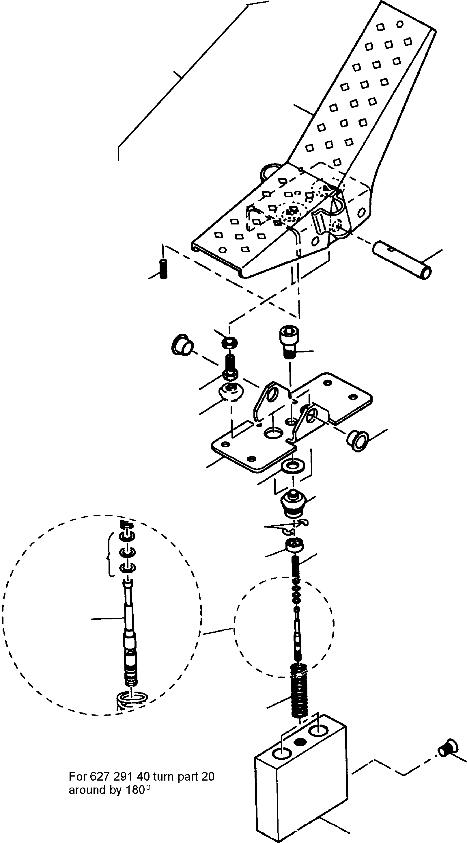 Komatsu parts book diagram for PC3000-6 S/N 46165: PILOT OIL UNIT