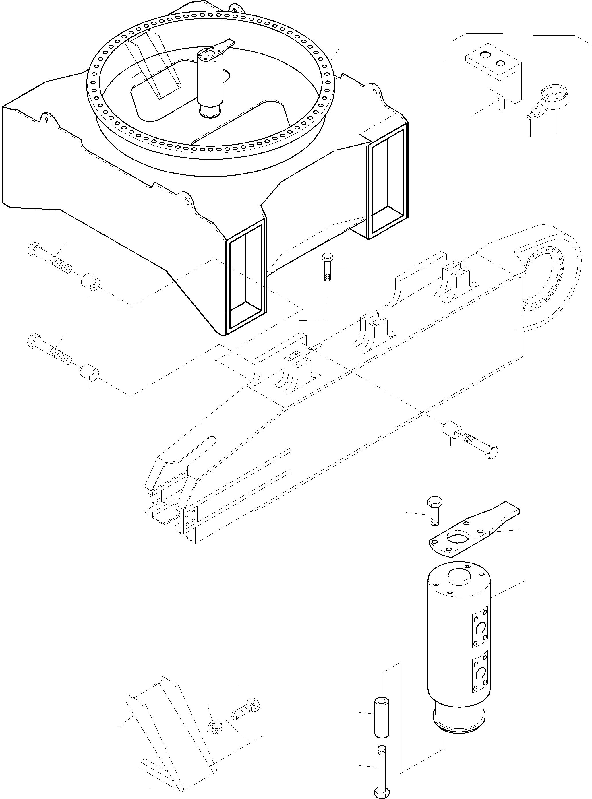 Komatsu parts book diagram for PC3000-6 S/N 46165: CARBODY