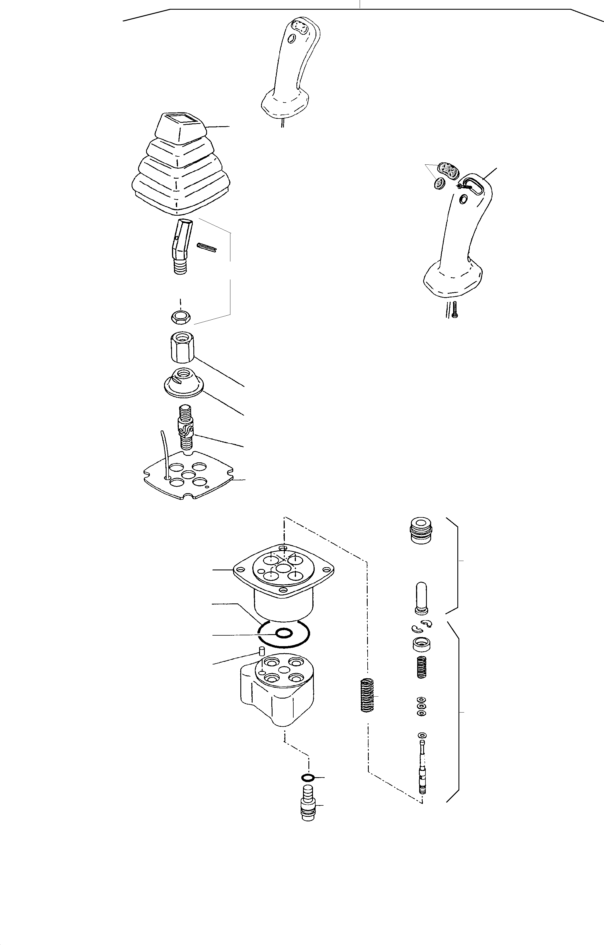 Komatsu parts book diagram for PC3000-6 S/N 46174: PILOT OIL UNIT