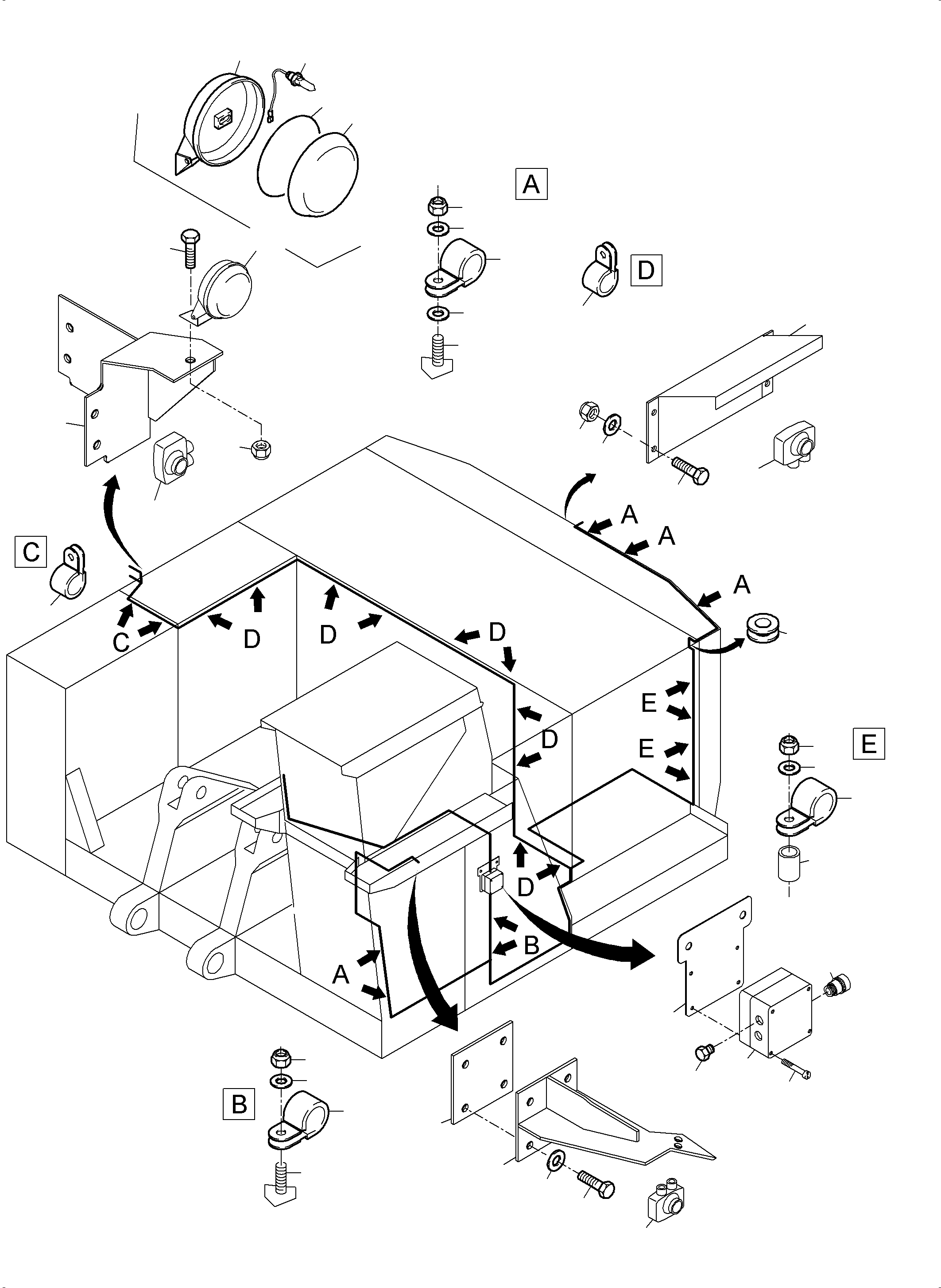 Komatsu parts book diagram for PC3000-6 S/N 46230: CAMERASYSTEM