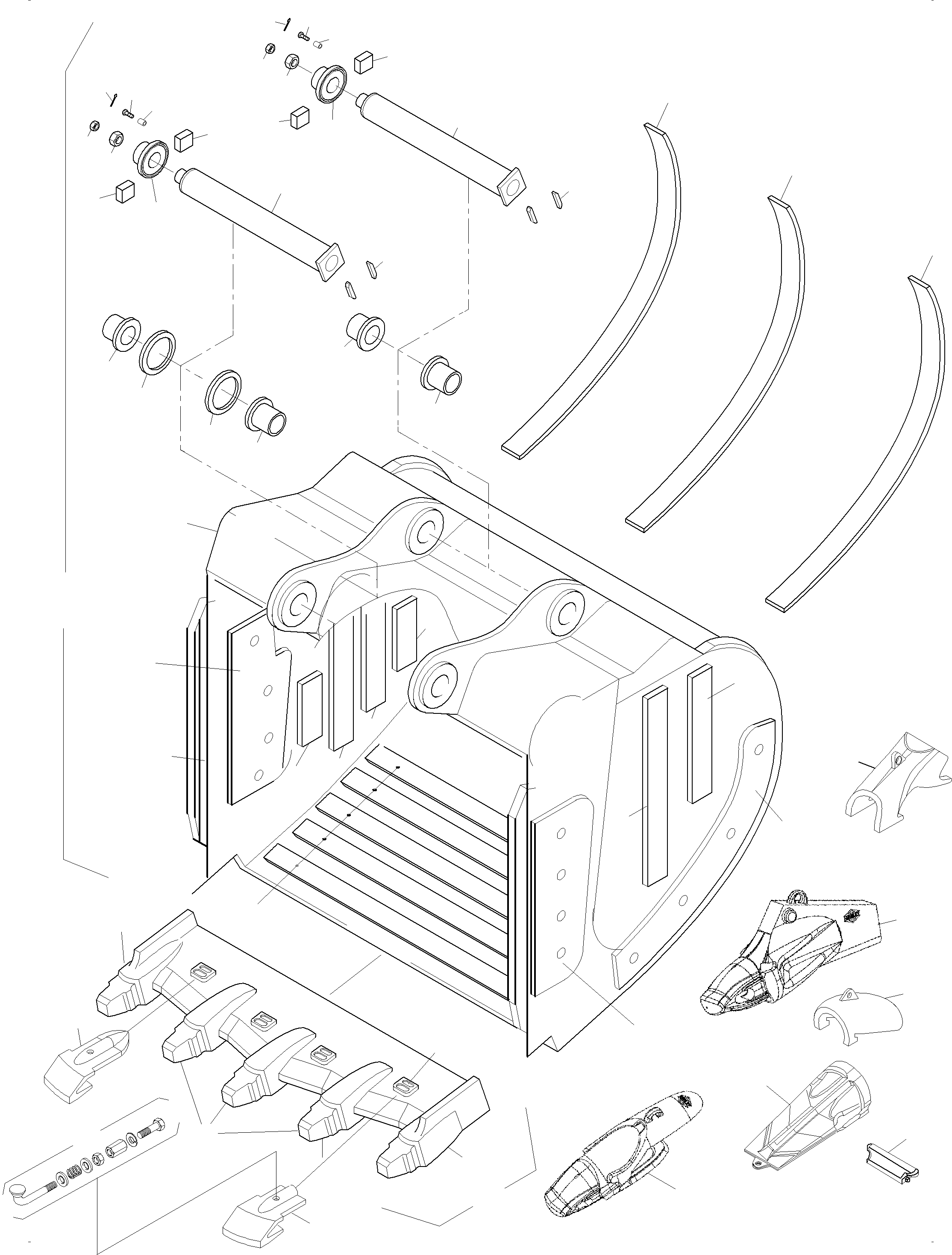 Komatsu parts book diagram for PC3000-6 S/N 46235: BACKHOE 15 CBM WITH WEAR AND TEAR PARTS (WP3)