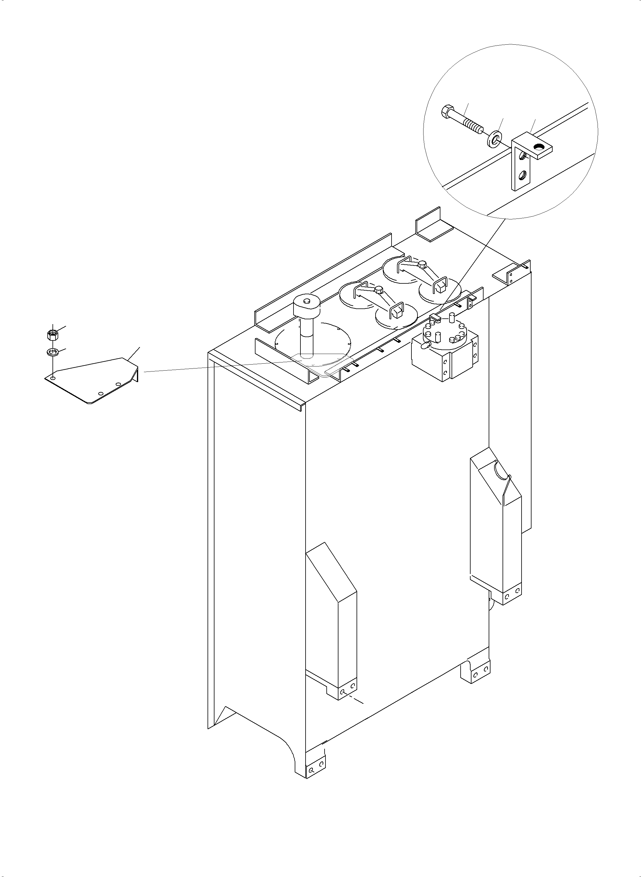 Komatsu parts book diagram for PC3000-6 S/N 46235: MAIN OIL TANK