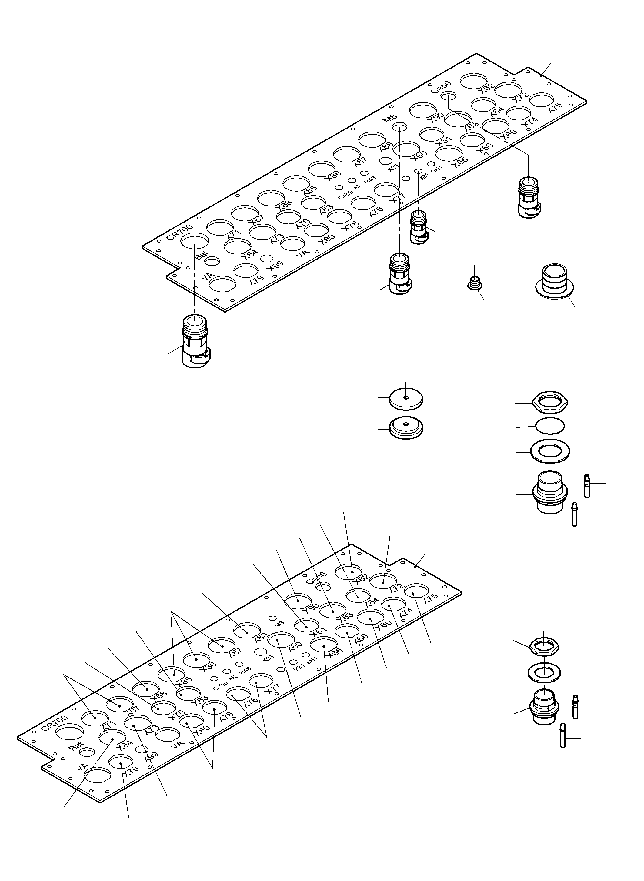 Excavators Mining Komatsu / PC3000-6 S/N 46236(g46236) / Main Switch Box X2(485-2167k : 485-2167k)