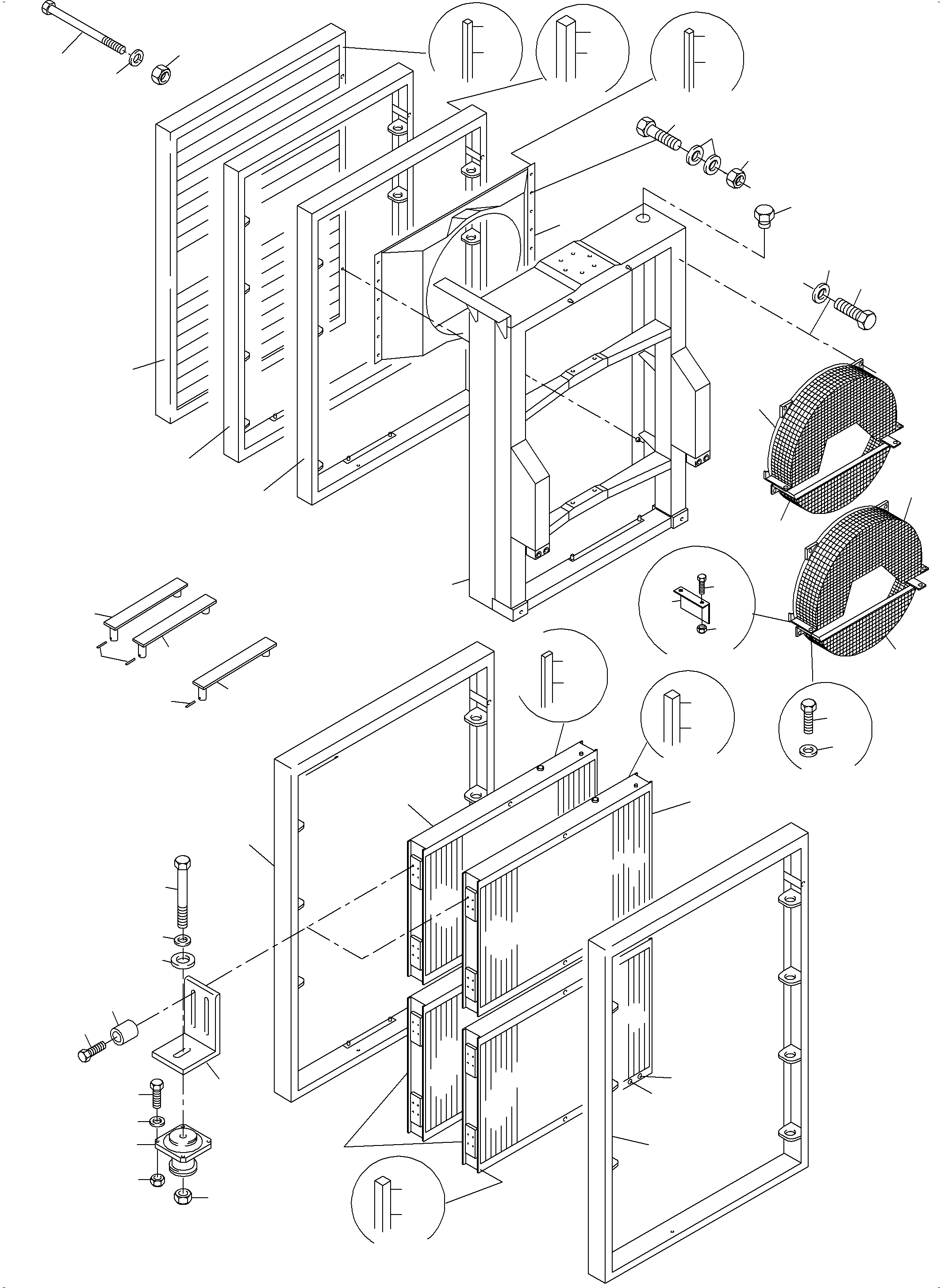 Excavators Mining Komatsu / PC3000-6 S/N 46237(g46237) / Oil Cooler System 55 degree(485-1813i1 : 485-1813i1)