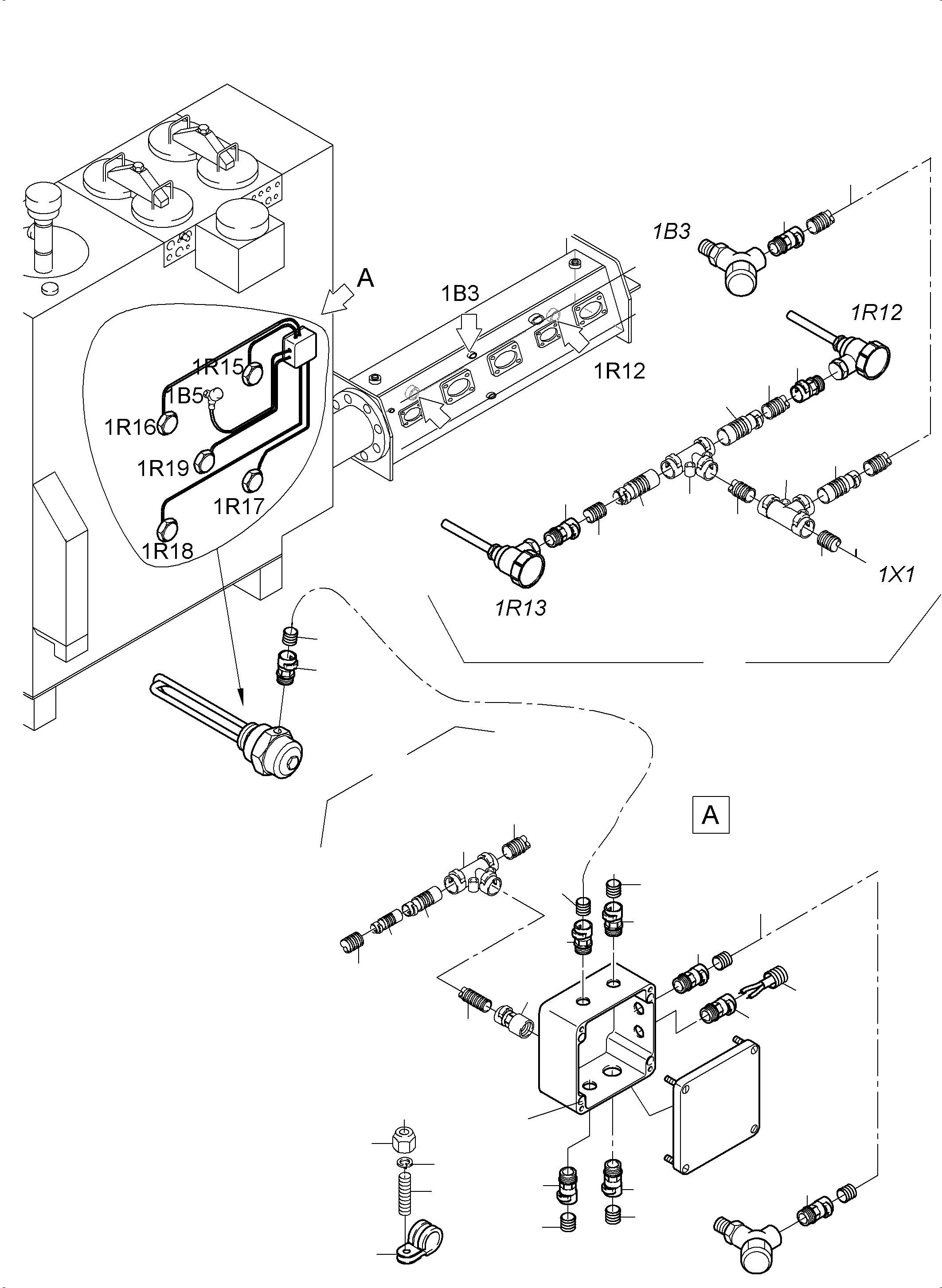 Excavators Mining Komatsu / PC3000-6 S/N 46239(g46239) / Cables - Temperature Conditioning(485-2505d : 485-2505d)
