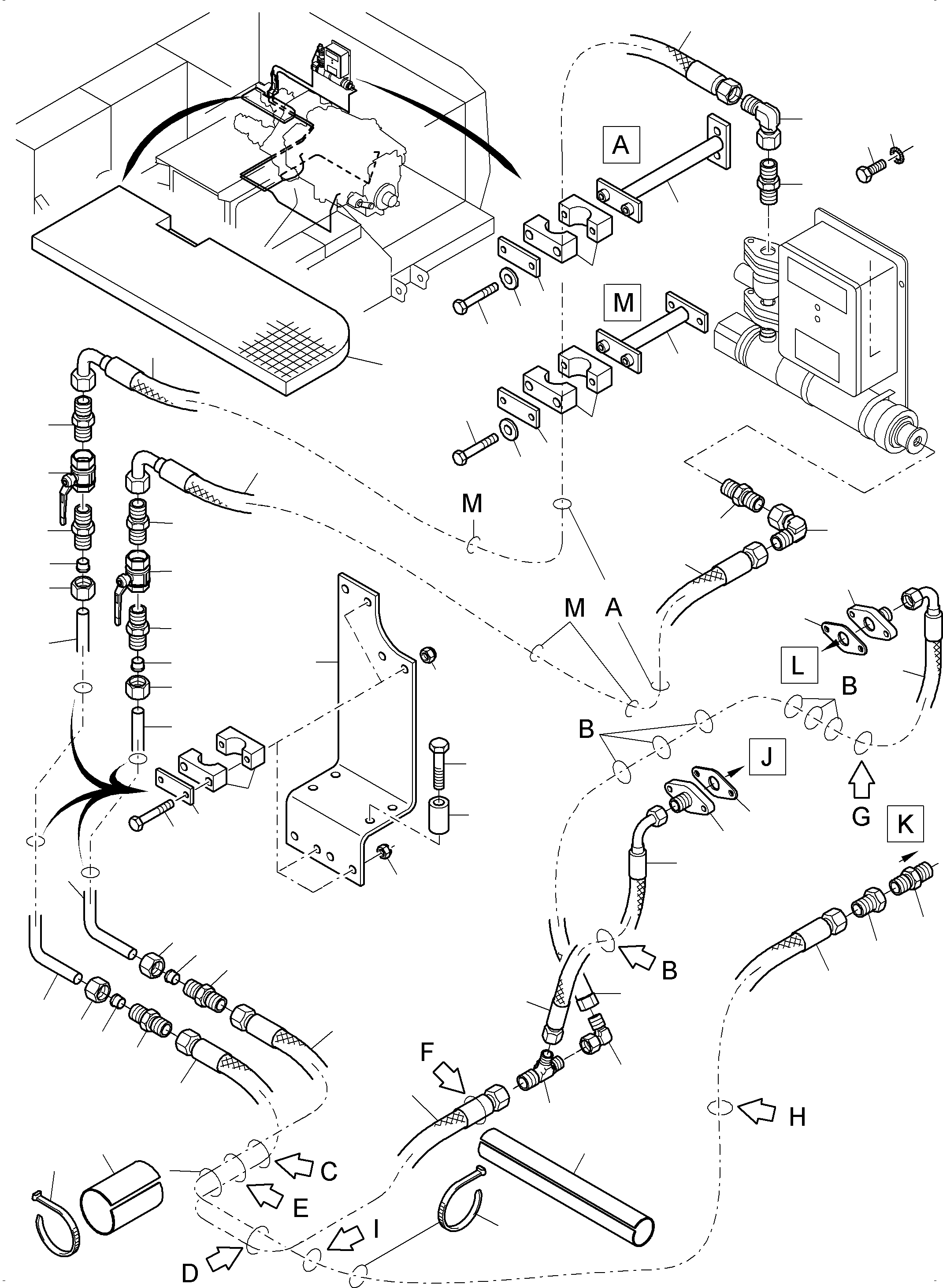 Excavators Mining Komatsu / PC3000-6 S/N 46239(g46239) / Temperature Conditioning - Hydraulic oil(485-2500d : 485-2500d)