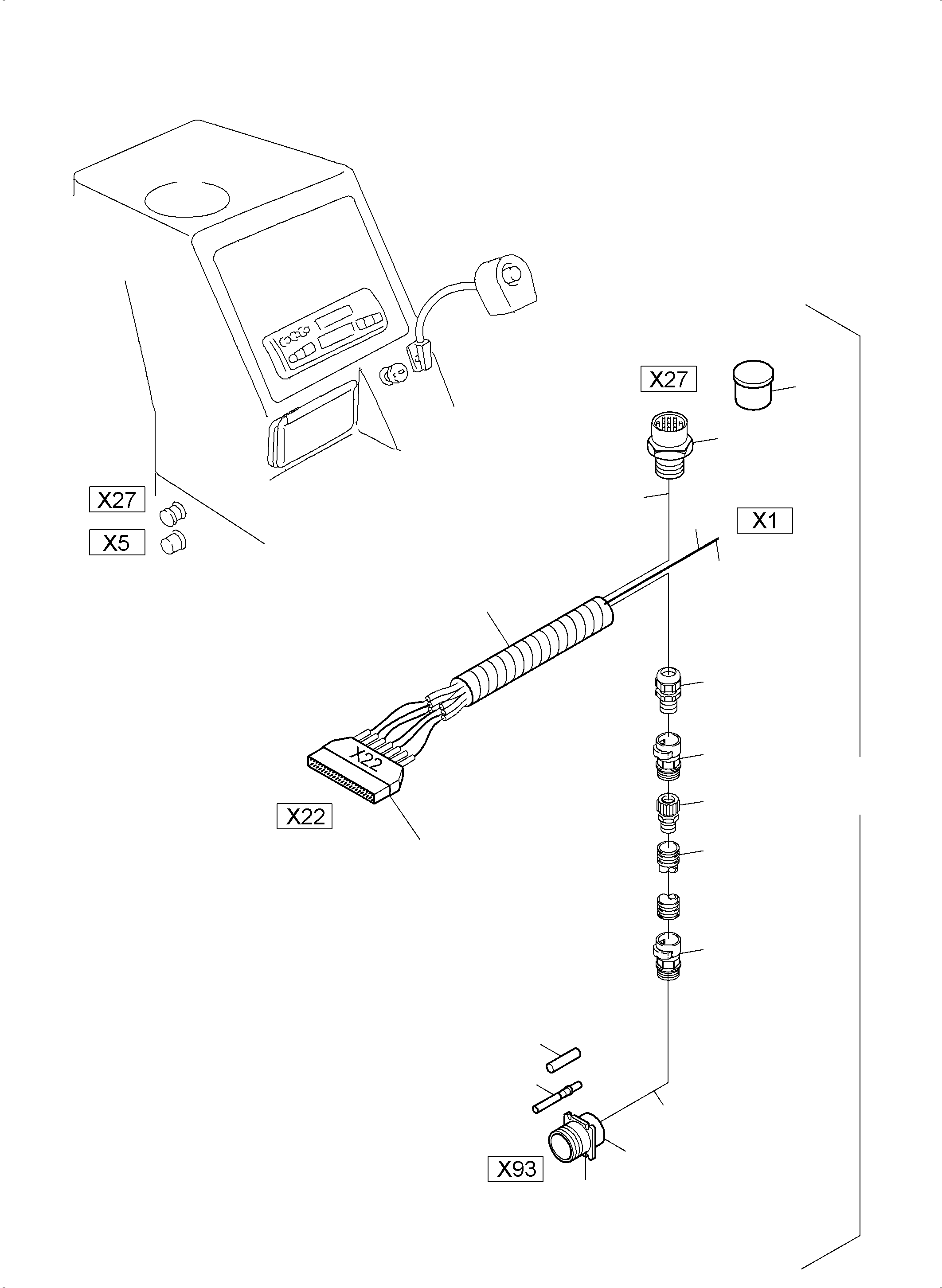Komatsu parts book diagram for PC3000-6 S/N 46243: OPERATION PANEL  NT/TT