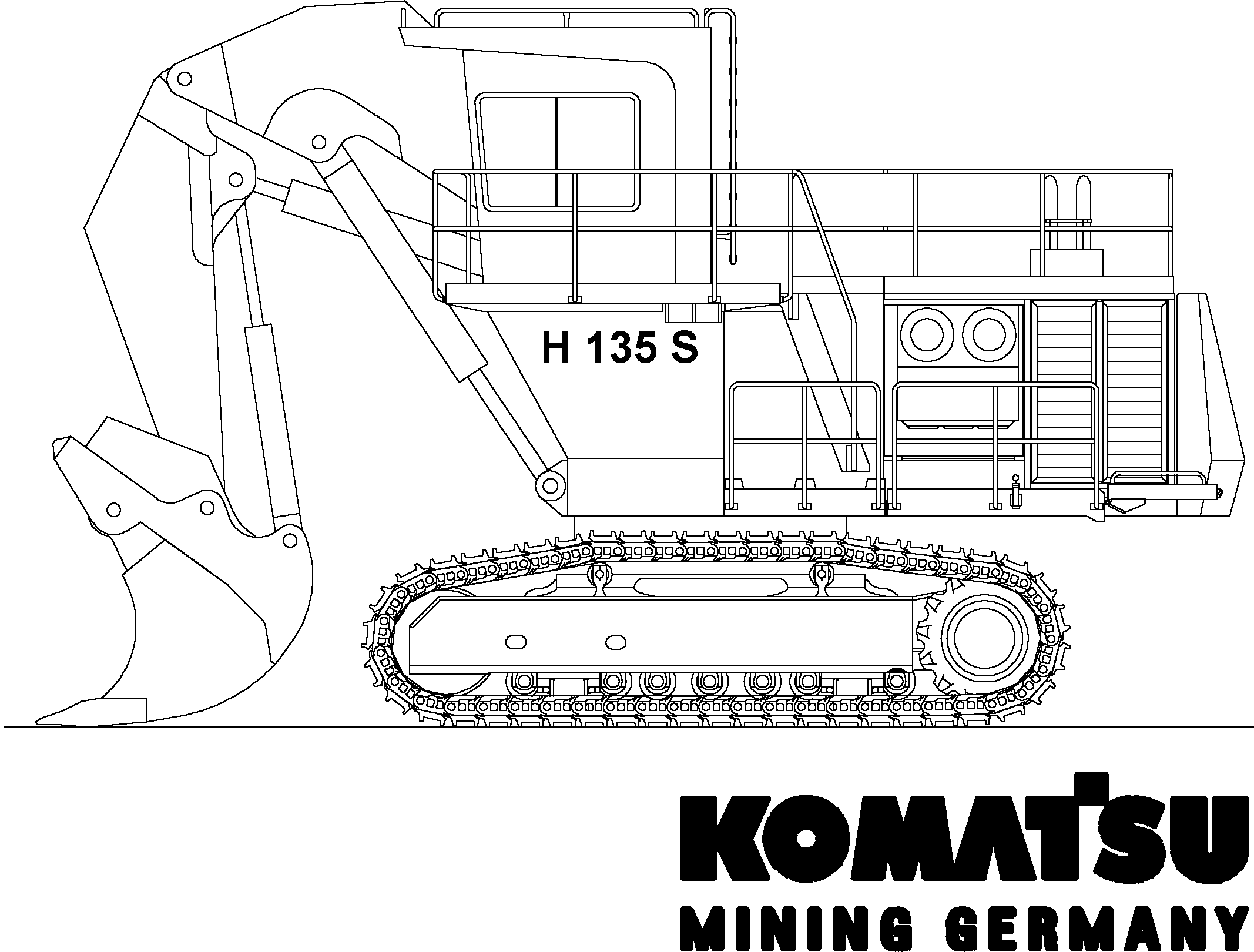 Excavators Mining Komatsu / H135S S/N 61027(g61027)