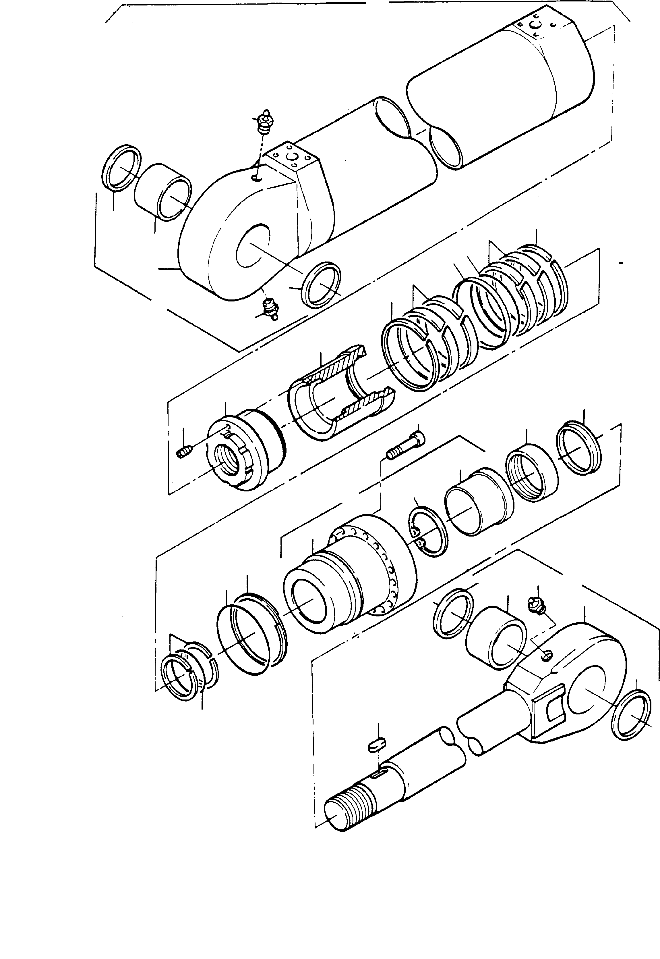 Excavators Mining Komatsu / H135S S/N 61064(g61064) / Hydraulic Cylinder(116-4076 : 116-4076)