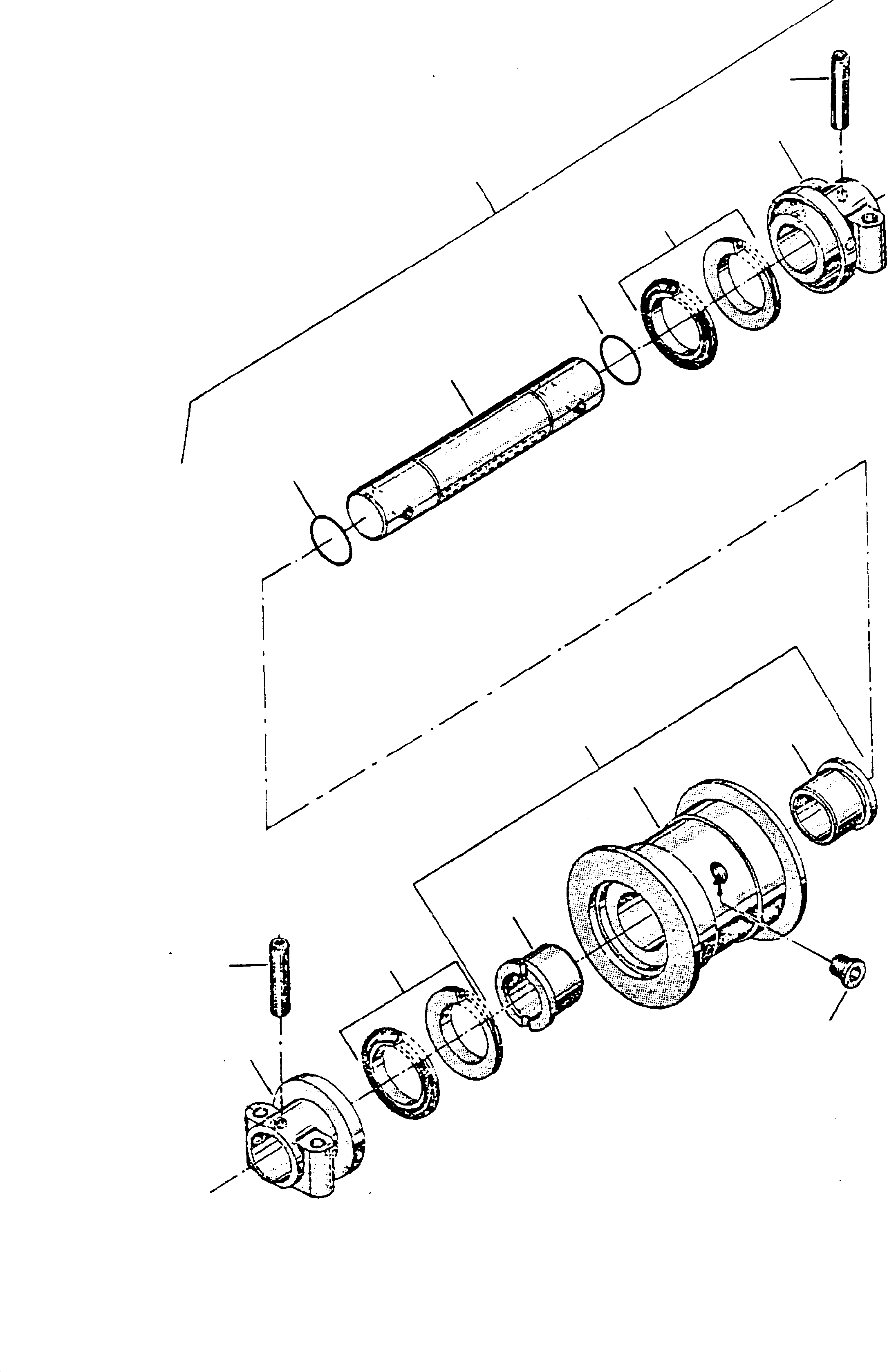 Komatsu parts book diagram for H135S S/N 61064: BOTTOM ROLLER