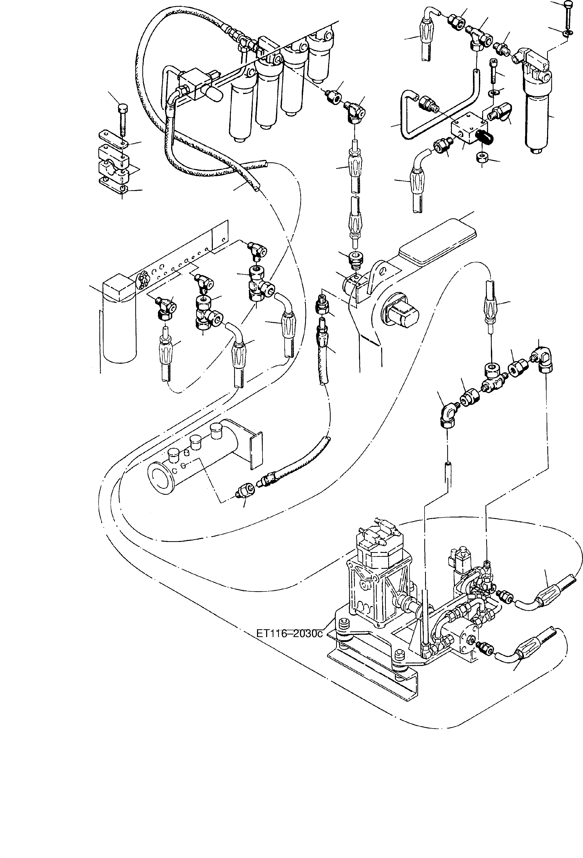 Komatsu parts book diagram for H135S S/N 61064: HYDRAULIC FOR AIR CONDITIONING EQUIPMENT