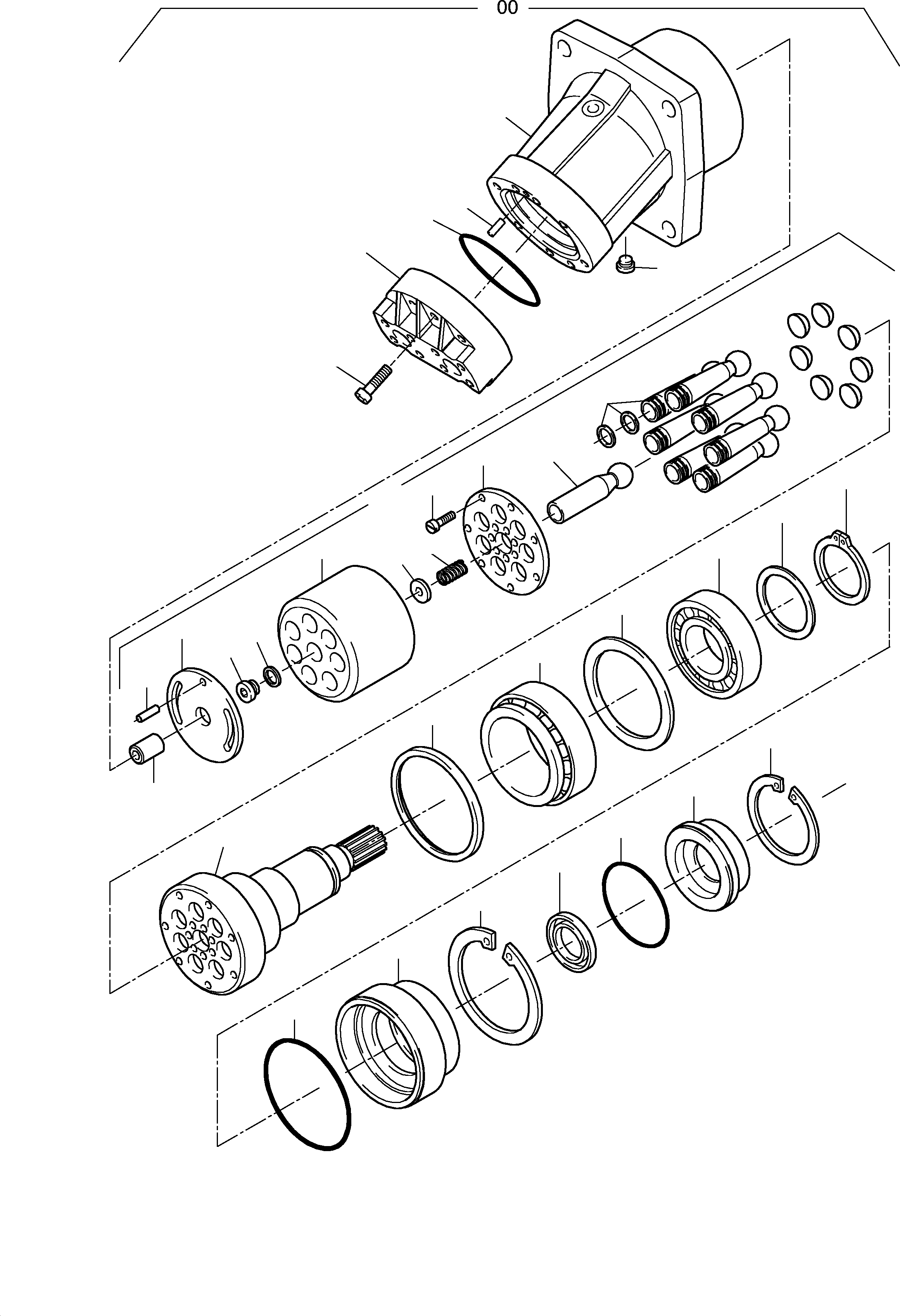 Excavators Mining Komatsu / H135S S/N 61064(g61064) / Hydr. Motor(090-3241 : 090-3241)