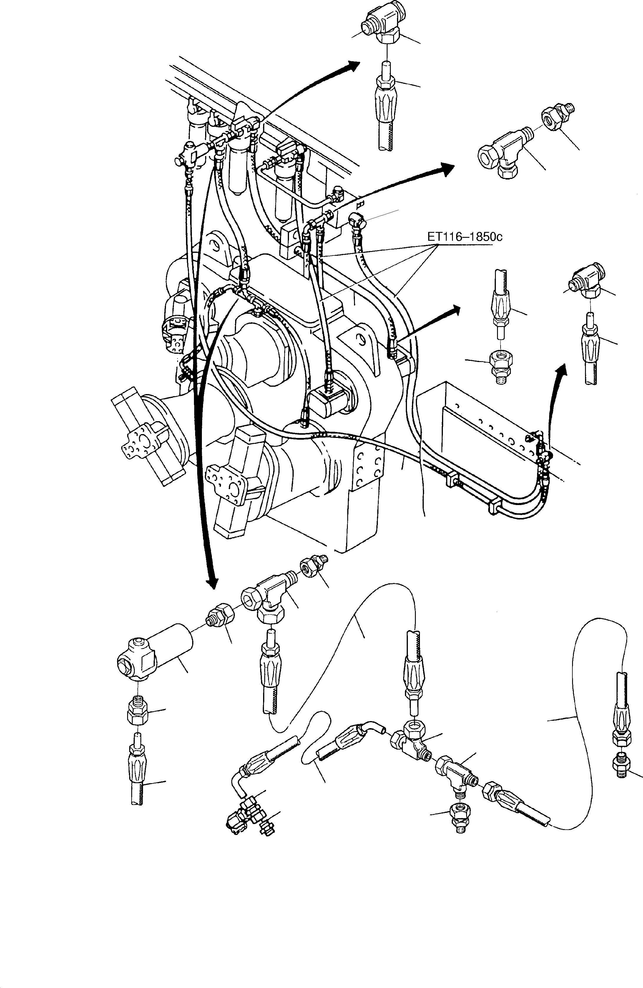 Excavators Mining Komatsu / H135S S/N 61064(g61064) / Pump Lube and Regulating Equipment(116-1882c : 116-1882c)