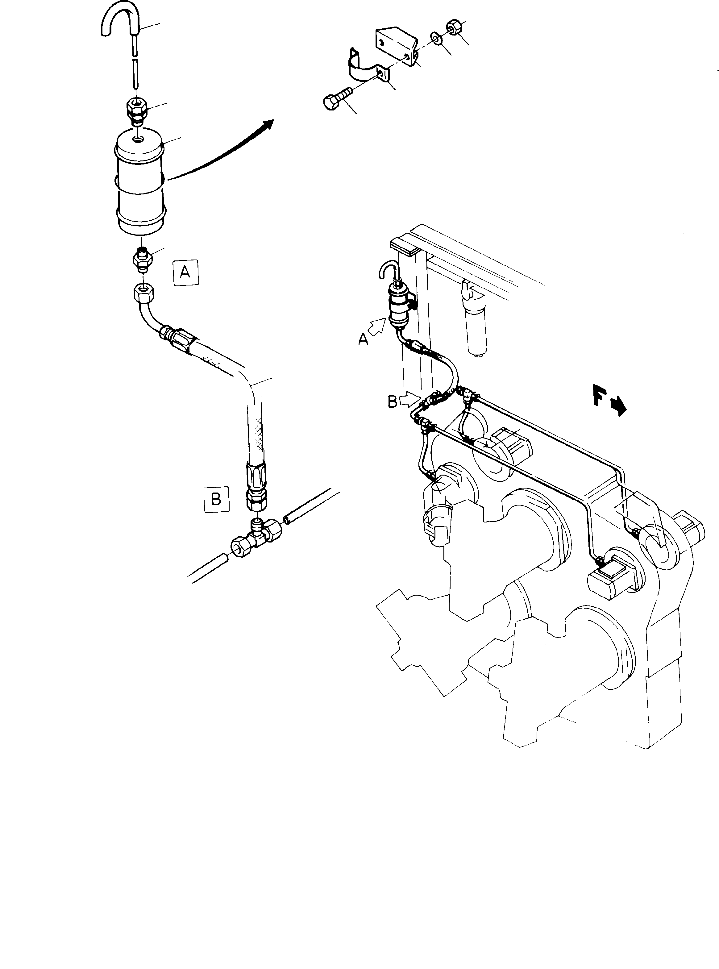 Excavators Mining Komatsu / H135S S/N 61064(g61064) / Pump Bearing Lubrication with Expansion Tank(116-1885b : 116-1885b)