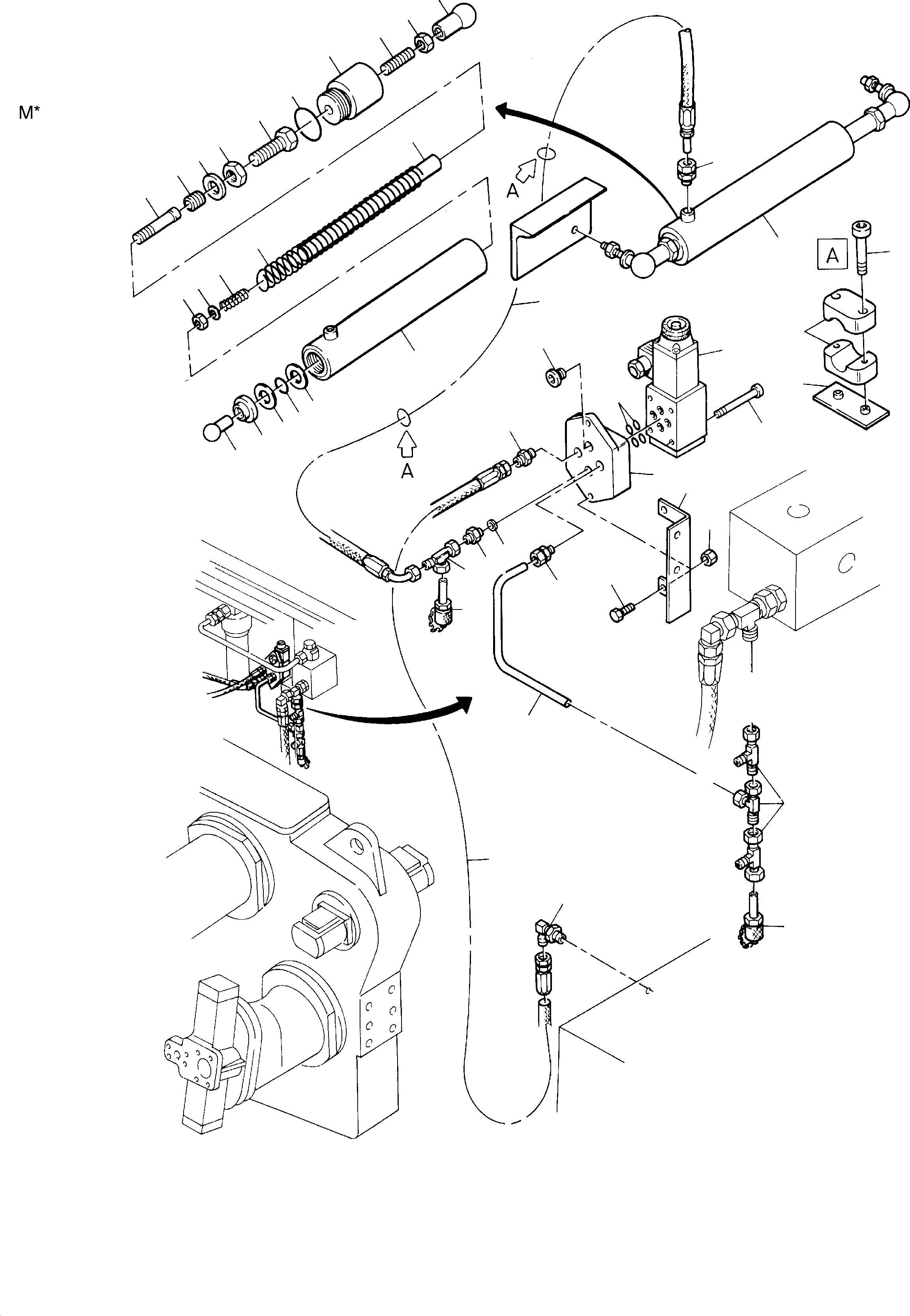 Komatsu parts book diagram for H135S S/N 61064: SPEED CONTROL