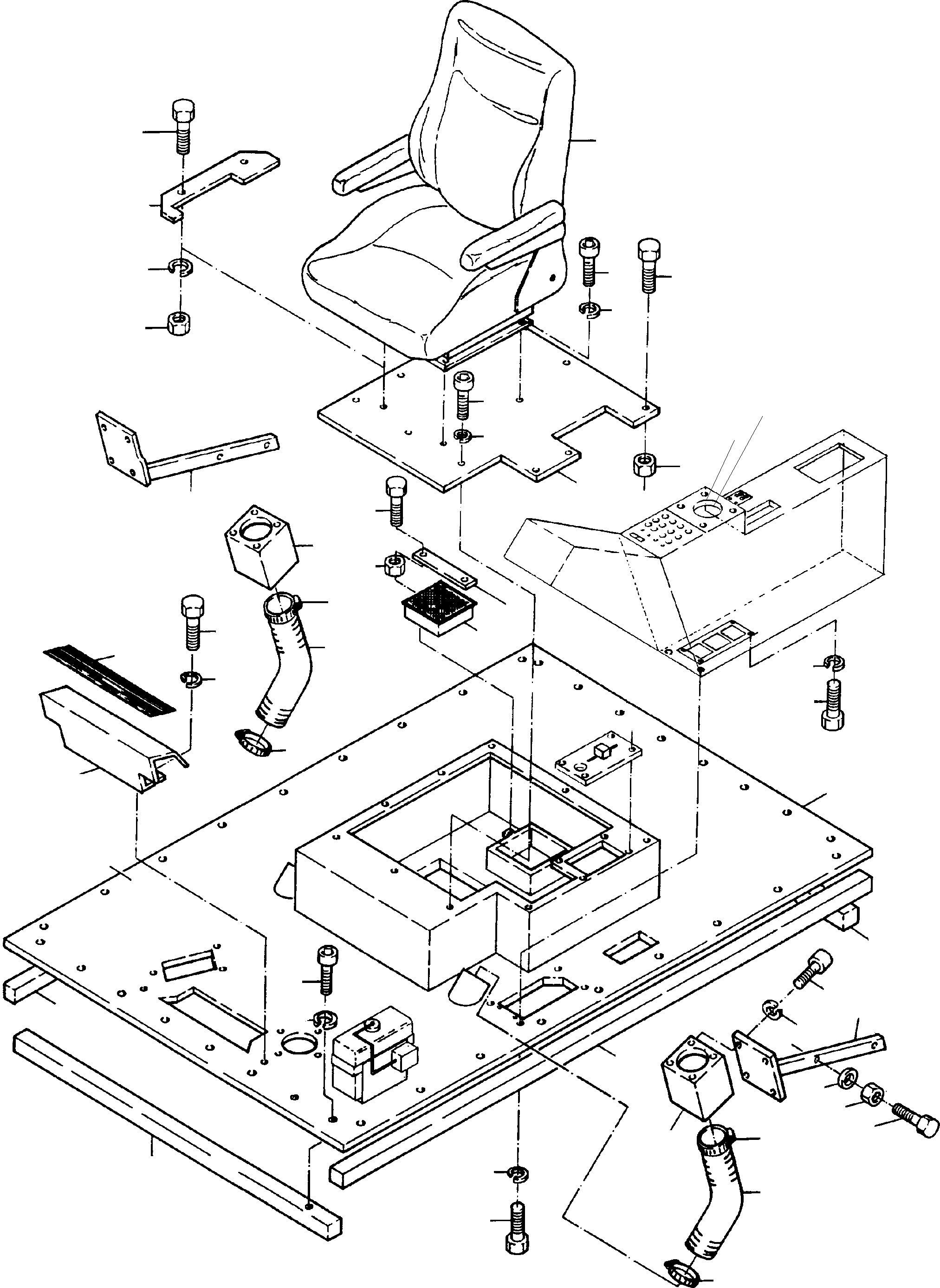 Excavators Mining Komatsu / H135S S/N 61064(g61064) / Operator`s Stand(116-1950b : 116-1950b)