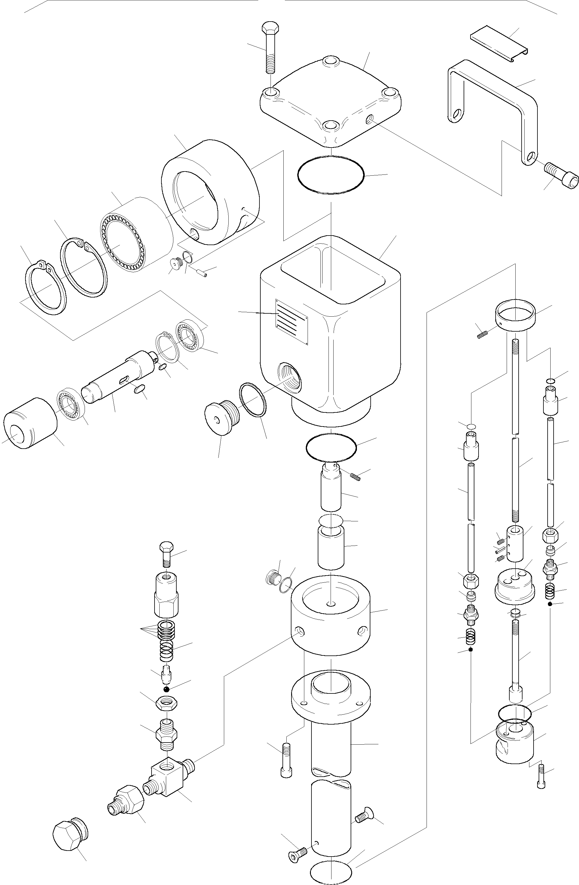 Komatsu parts book diagram for H135S S/N 61064: ELECTR. BARREL PUMP