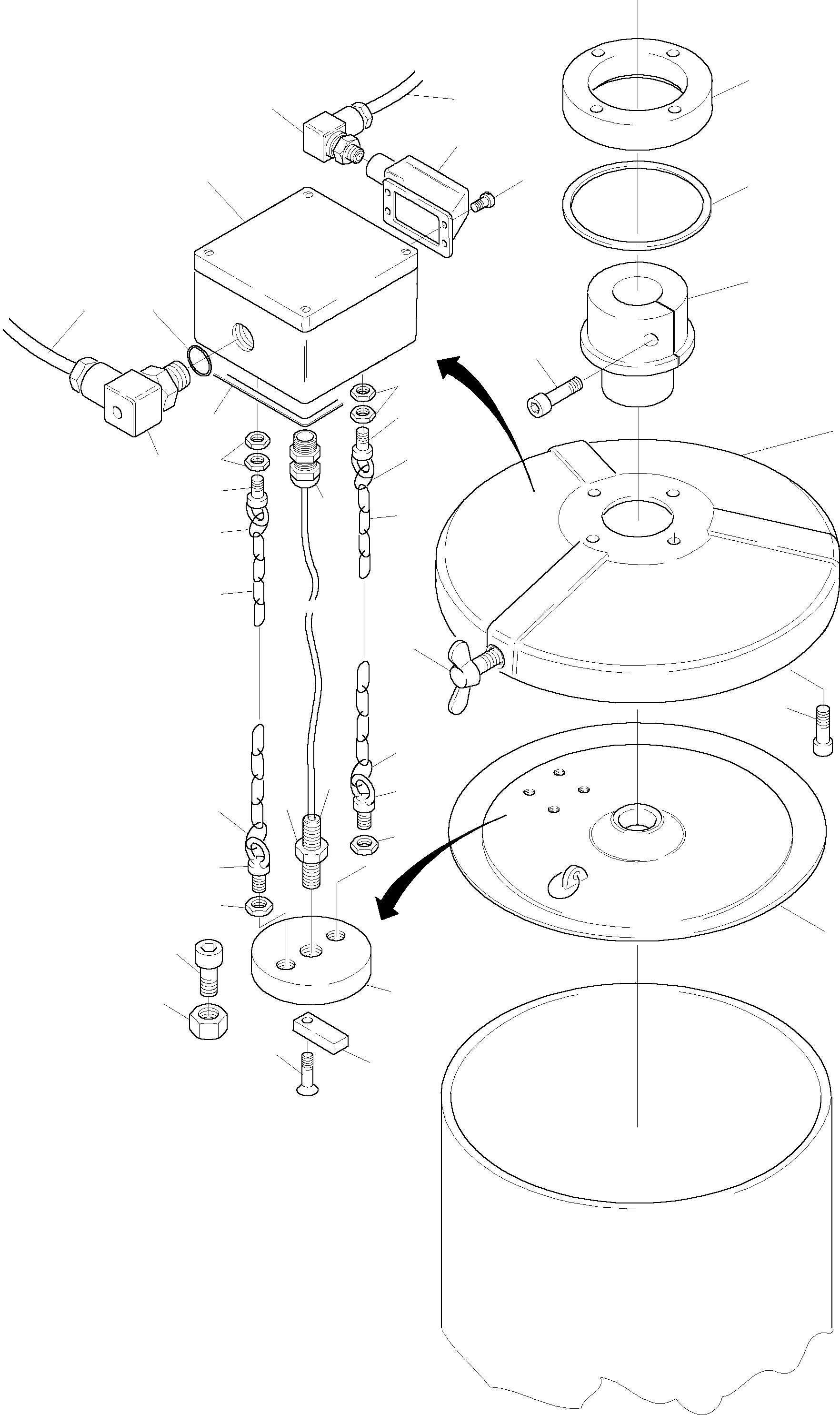 Komatsu parts book diagram for H135S S/N 61064: ELECTR. BARREL PUMP