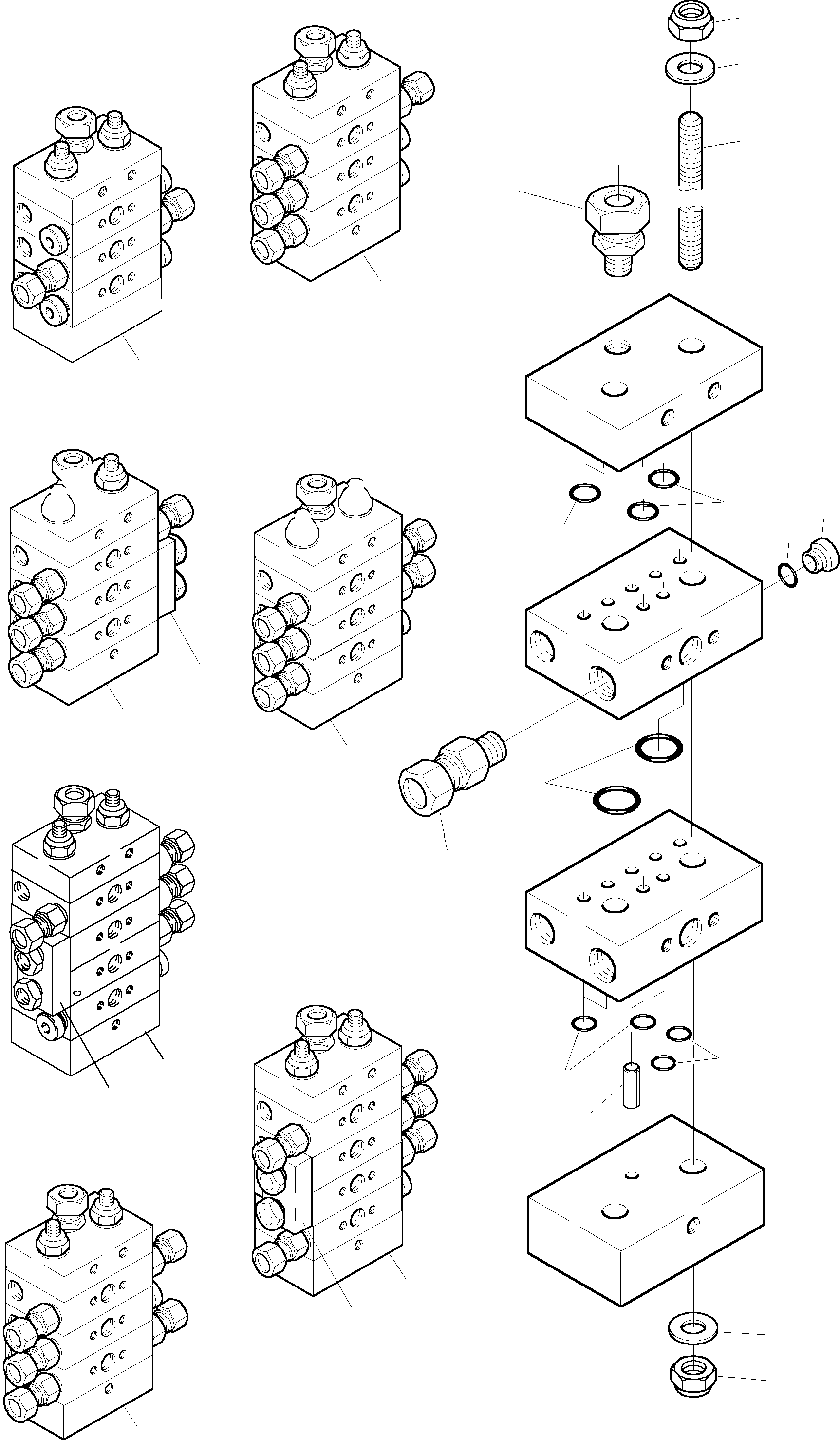 Komatsu parts book diagram for H135S S/N 61064: LUBE DISTR., PROGRESS.OPERATING