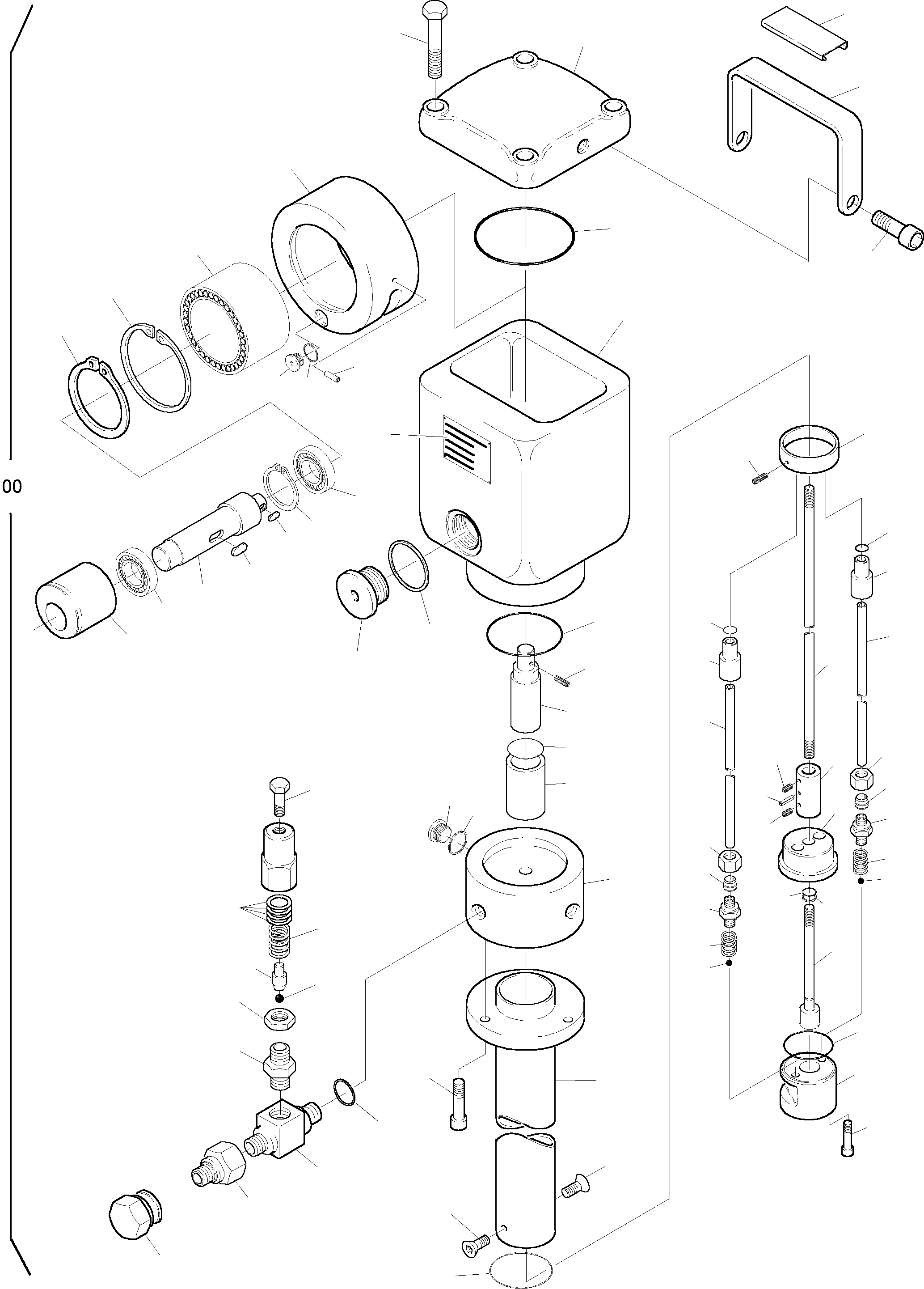 Komatsu parts book diagram for H135S S/N 61064: ELECTR. BARREL PUMP