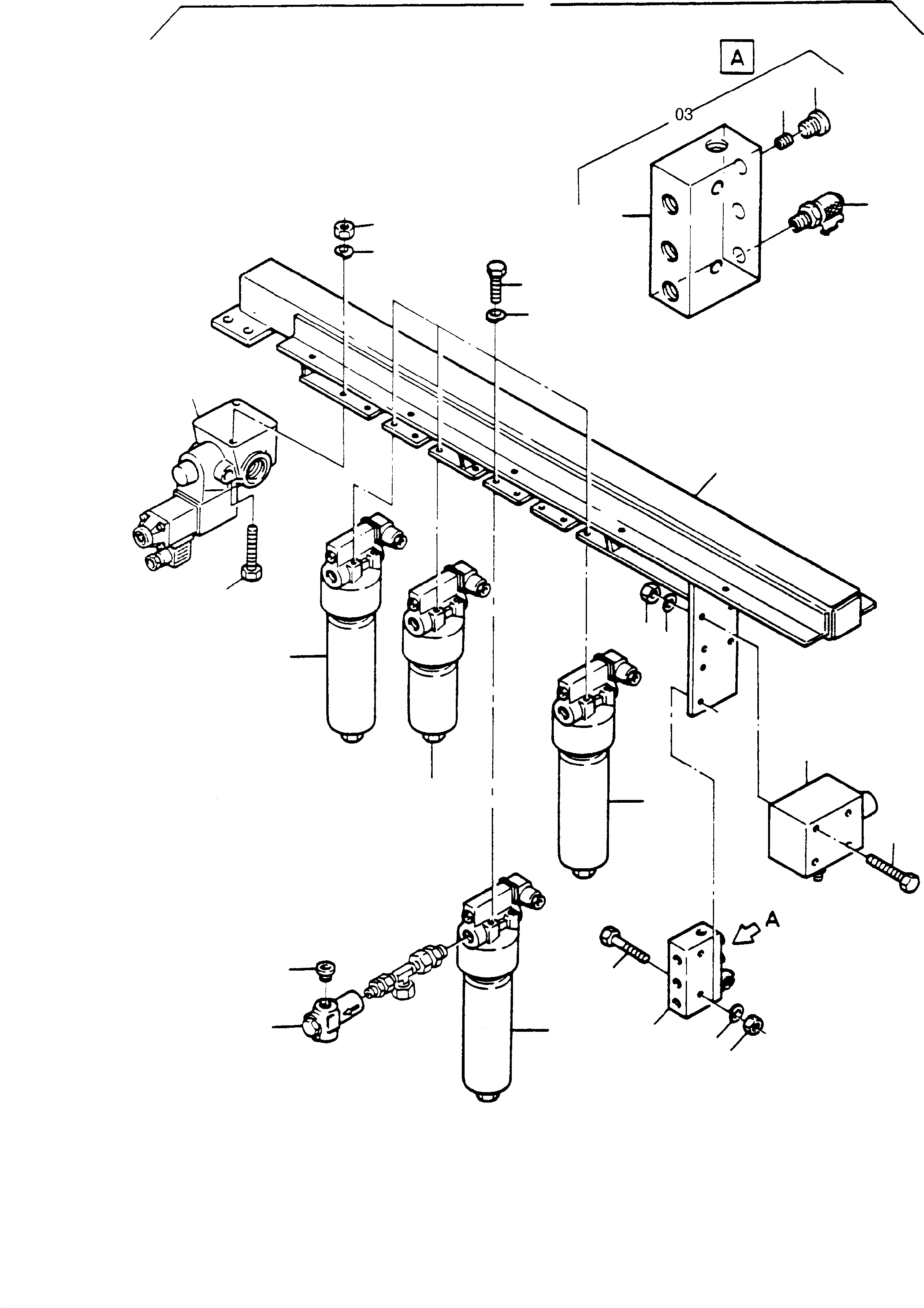 Excavators Mining Komatsu / H135S S/N 61064(g61064) / Filter and Valve Arr.(116-1830a : 116-1830a)