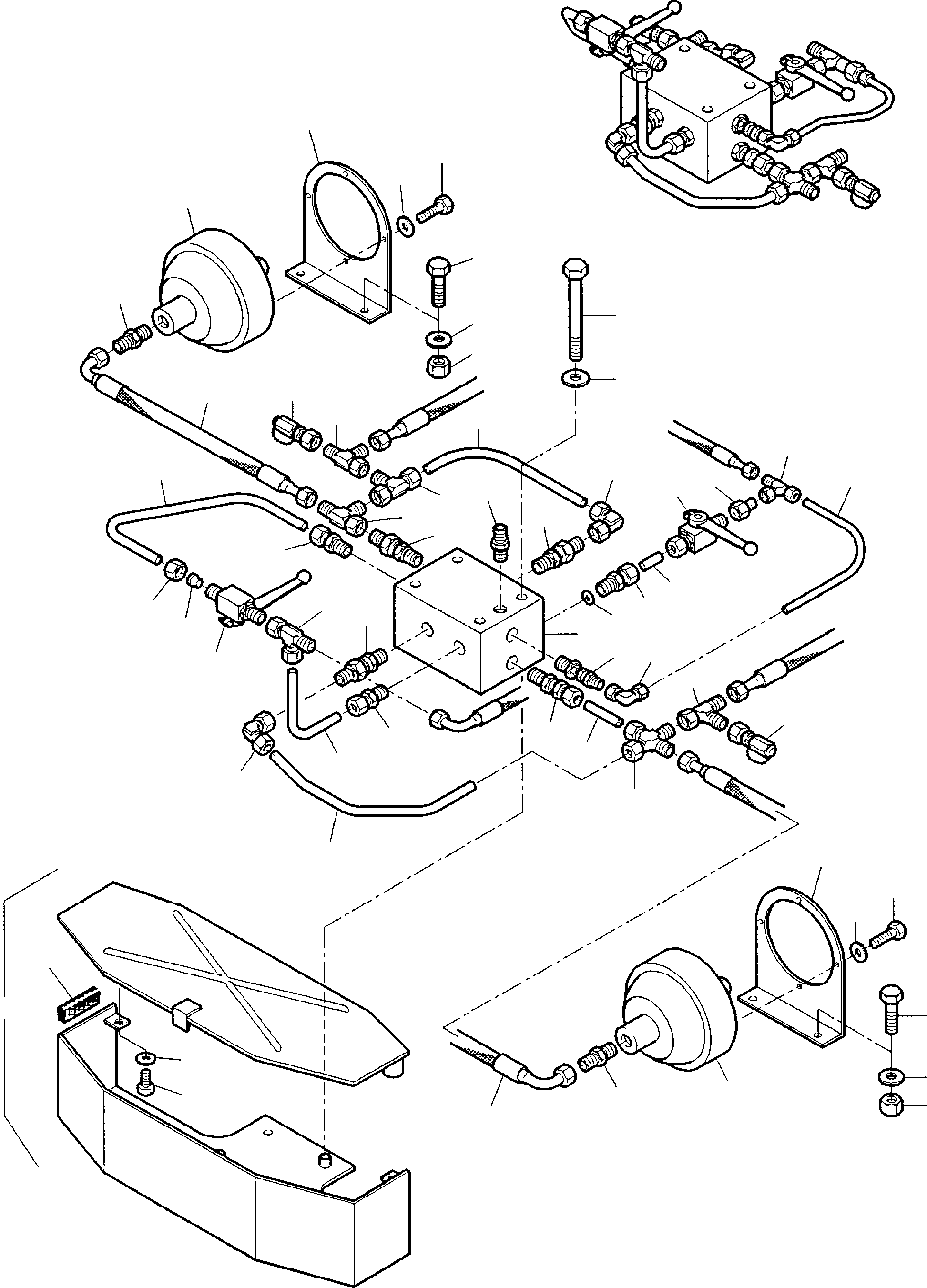 Excavators Mining Komatsu / PC 1400-1 61 071 20.09.2001(g61071) / Hydr. Track Tension Equipment(116-3122 : 116-3122)