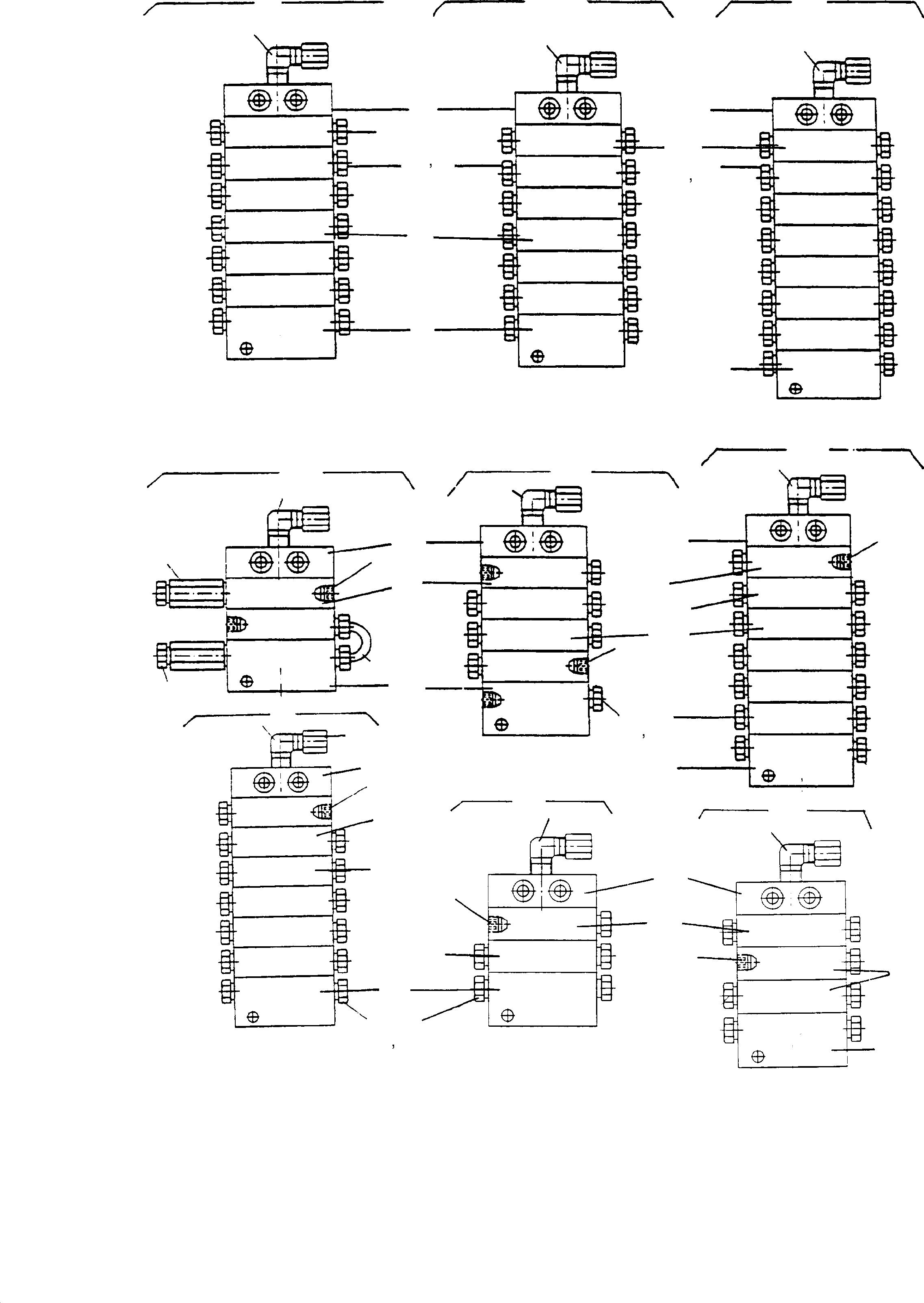 Excavators Mining Komatsu / PC 1400-1 61 072 04.12.2001(g61072) / Distributor Combination, Progressive(090-2360 : 090-2360)