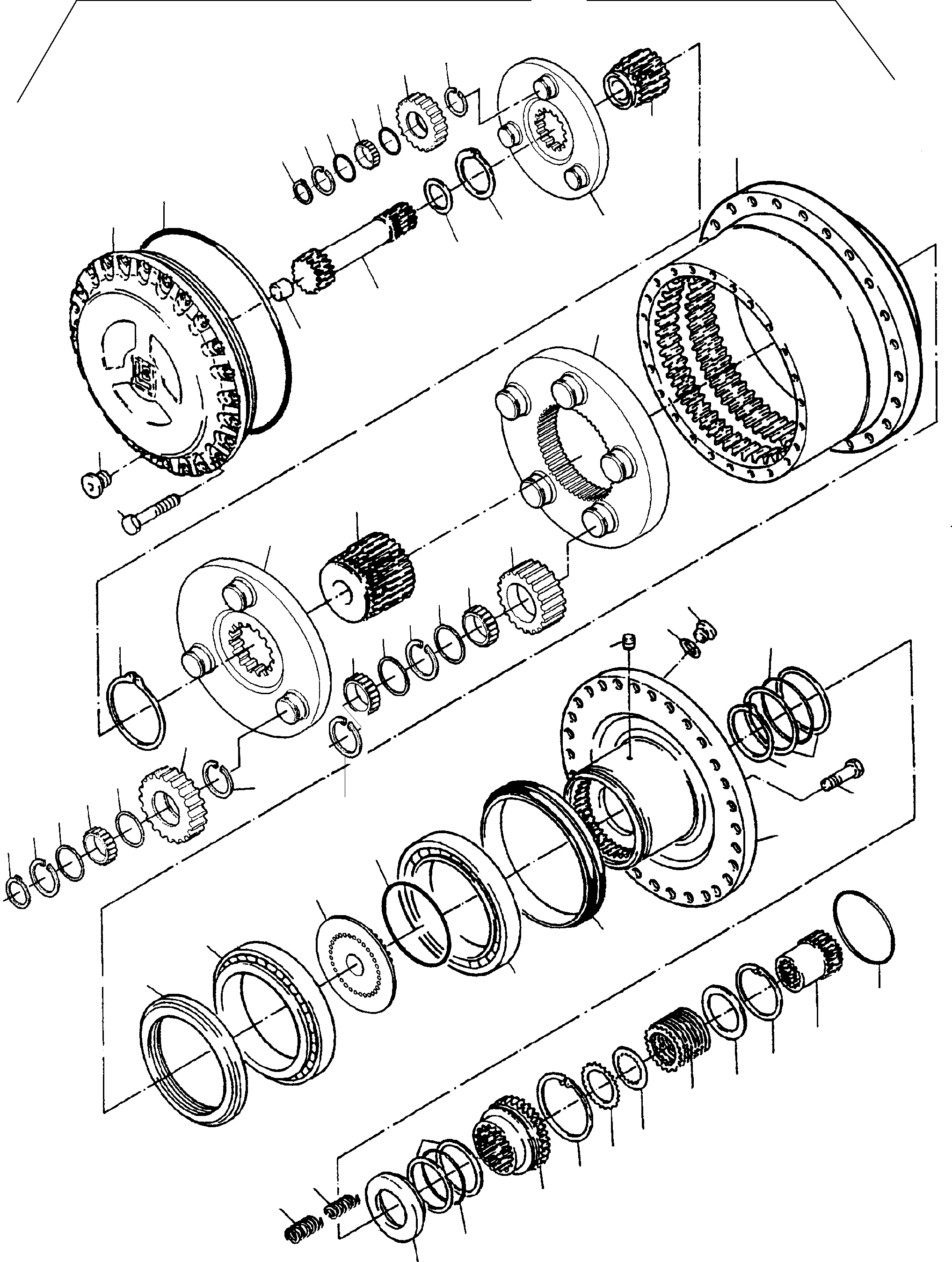 Excavators Mining Komatsu / PC 1400-1 61 072 04.12.2001(g61072) / Drive Gear Box(090-3240 : 090-3240)