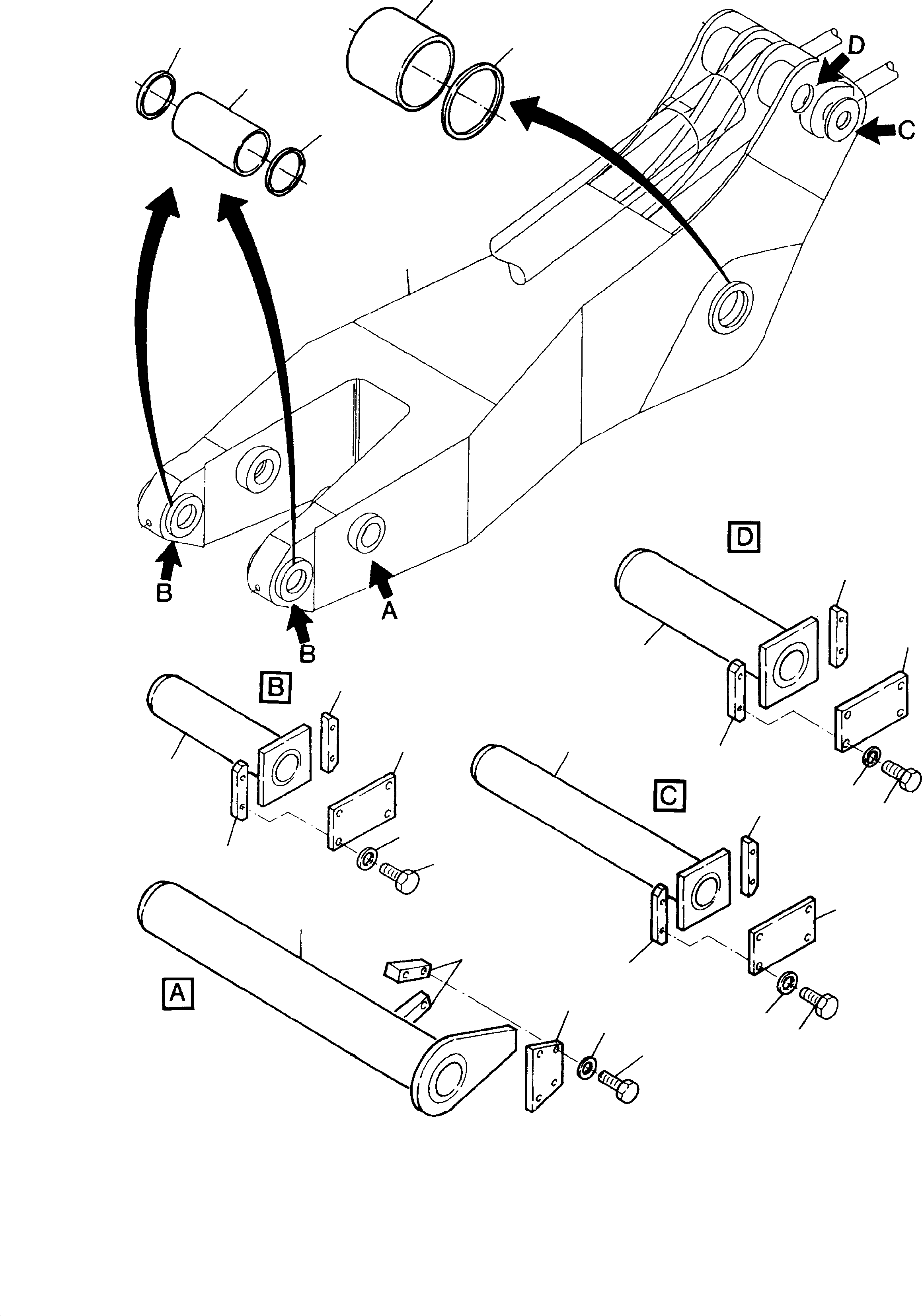 Excavators Mining Komatsu / PC 1400-1 61 072 04.12.2001(g61072) / Stick(116-4201a : 116-4201a)