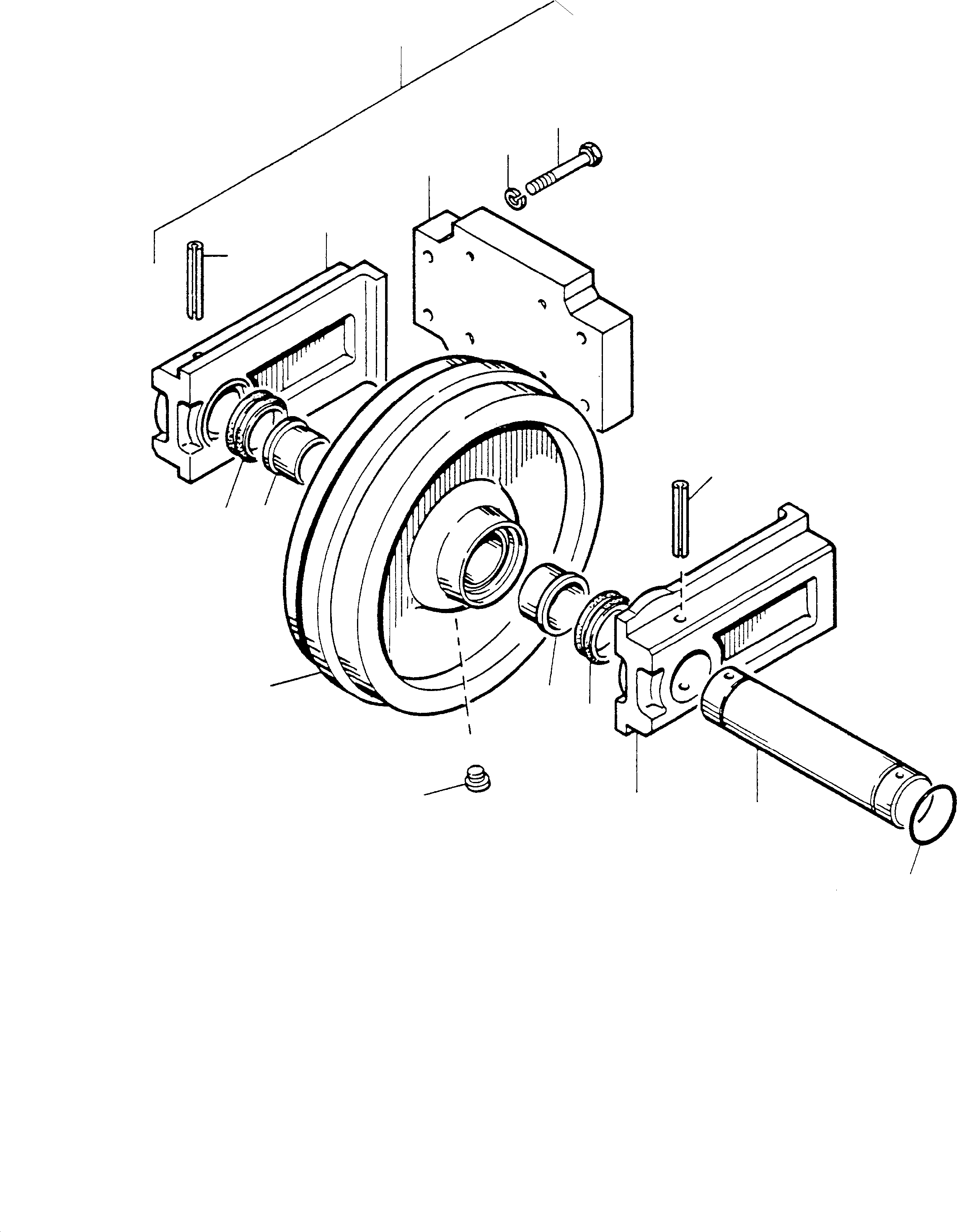 Excavators Mining Komatsu / PC 1400-1 61 072 04.12.2001(g61072) / Idler Assy.(116-3110c : 116-3110c)