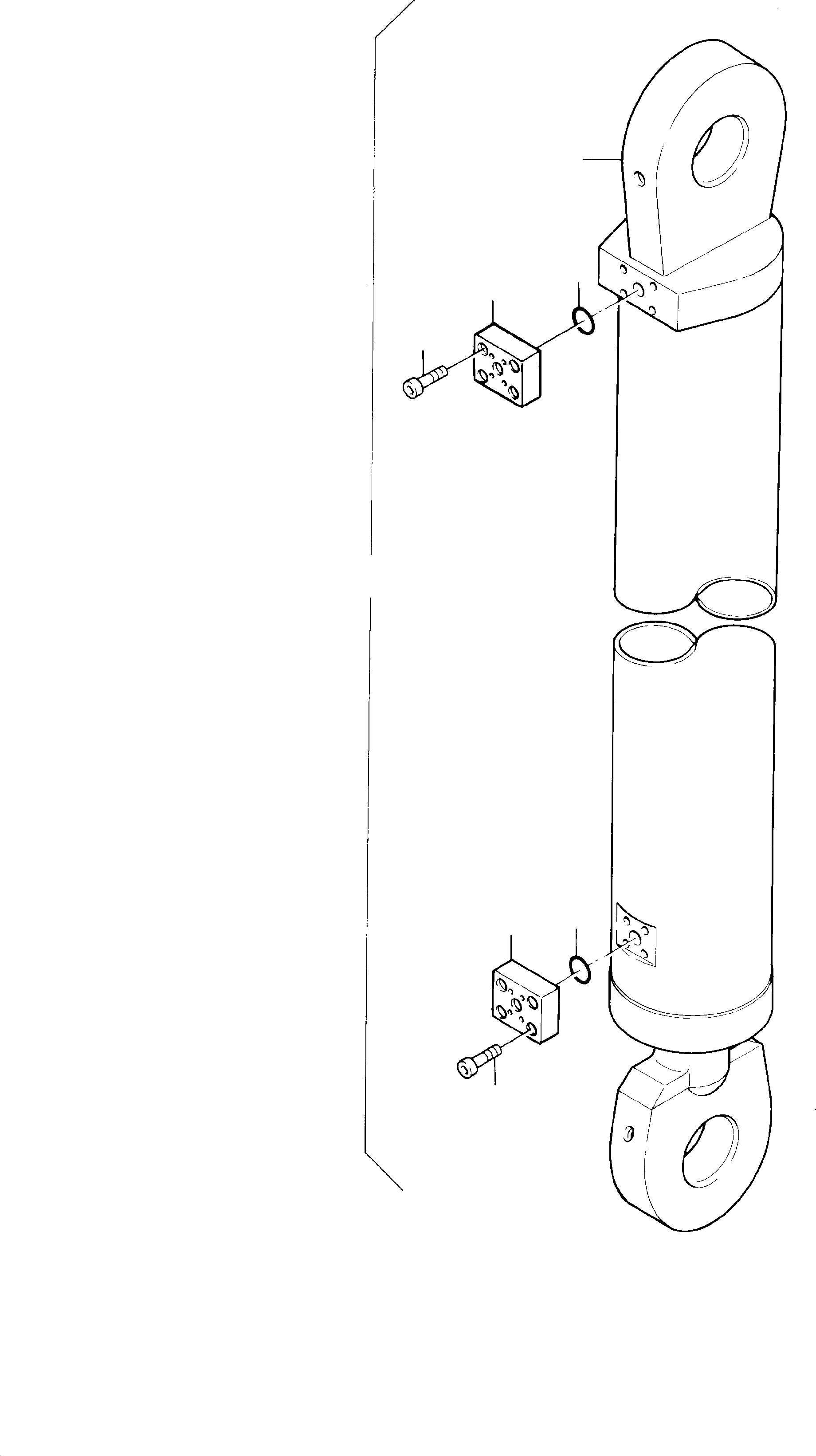 Excavators Mining Komatsu / PC 1400-1 61 072 04.12.2001(g61072) / Boom Cylinder with Adapter, R.H. and L.H.(116-4036a : 116-4036a)