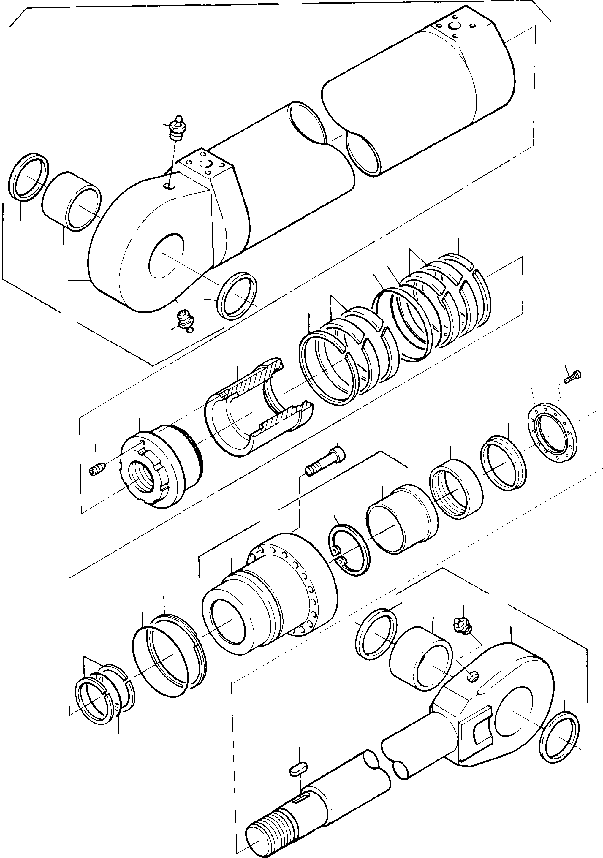 Excavators Mining Komatsu / PC 1400-1 61 072 04.12.2001(g61072) / Hydraulic Cylinder(116-4277b : 116-4277b)
