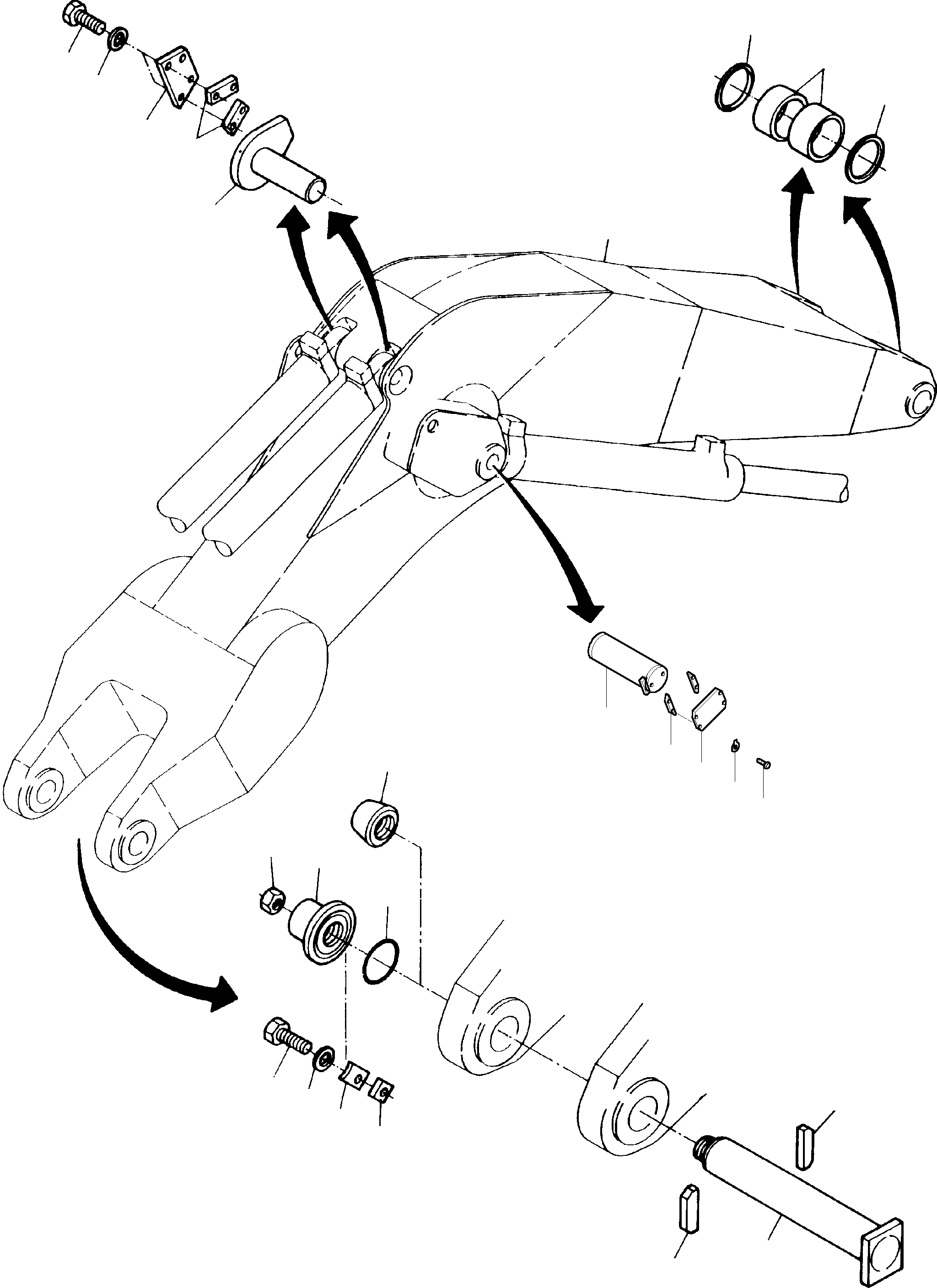 Excavators Mining Komatsu / PC 1400-1 61 072 04.12.2001(g61072) / Boom - Backhoe(116-4016e : 116-4016e)
