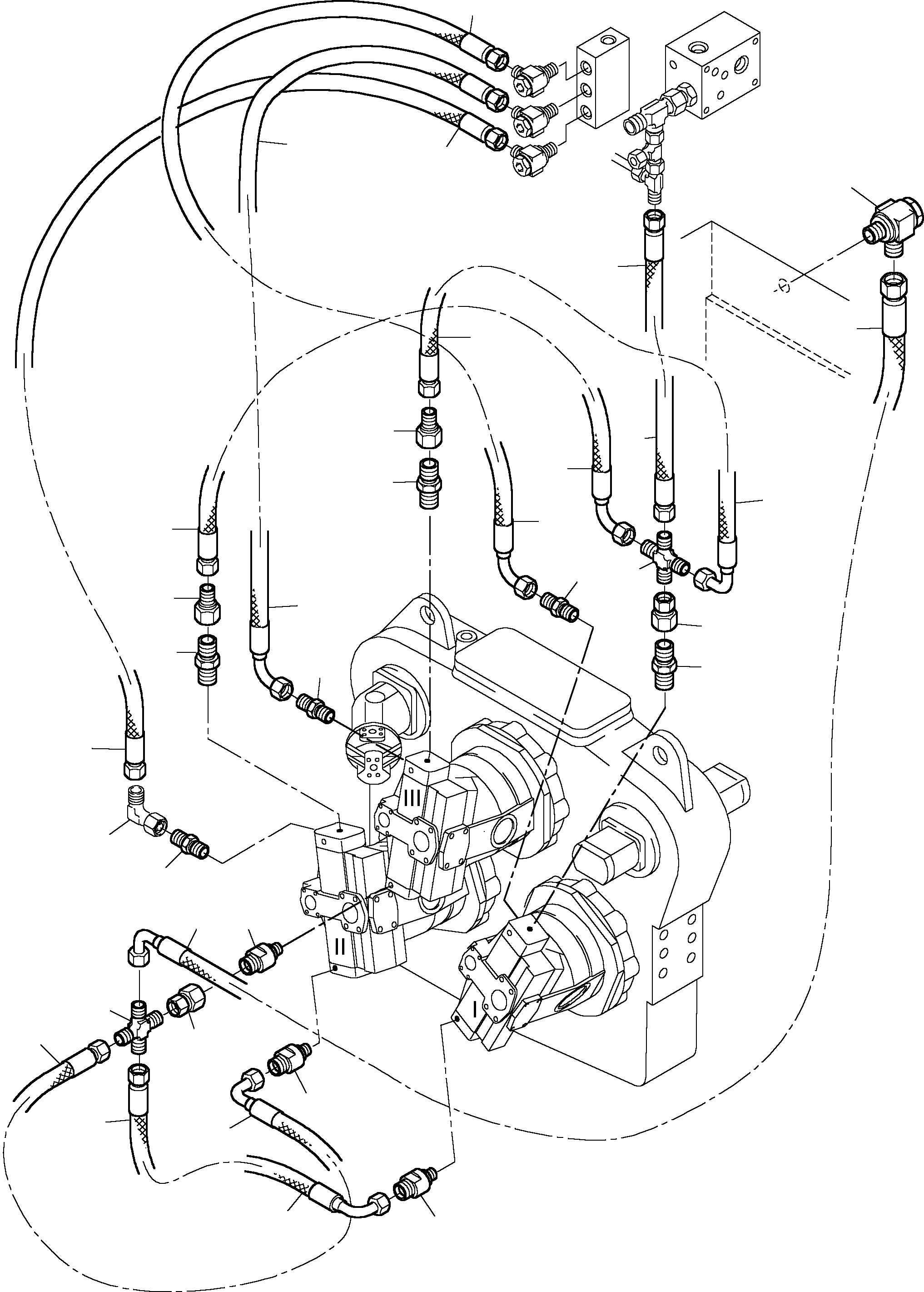 Excavators Mining Komatsu / PC 1400-1 61 075 09.03.2005(g61075) / Pump Lube and Regulating Equipment(116-1882d : 116-1882d)