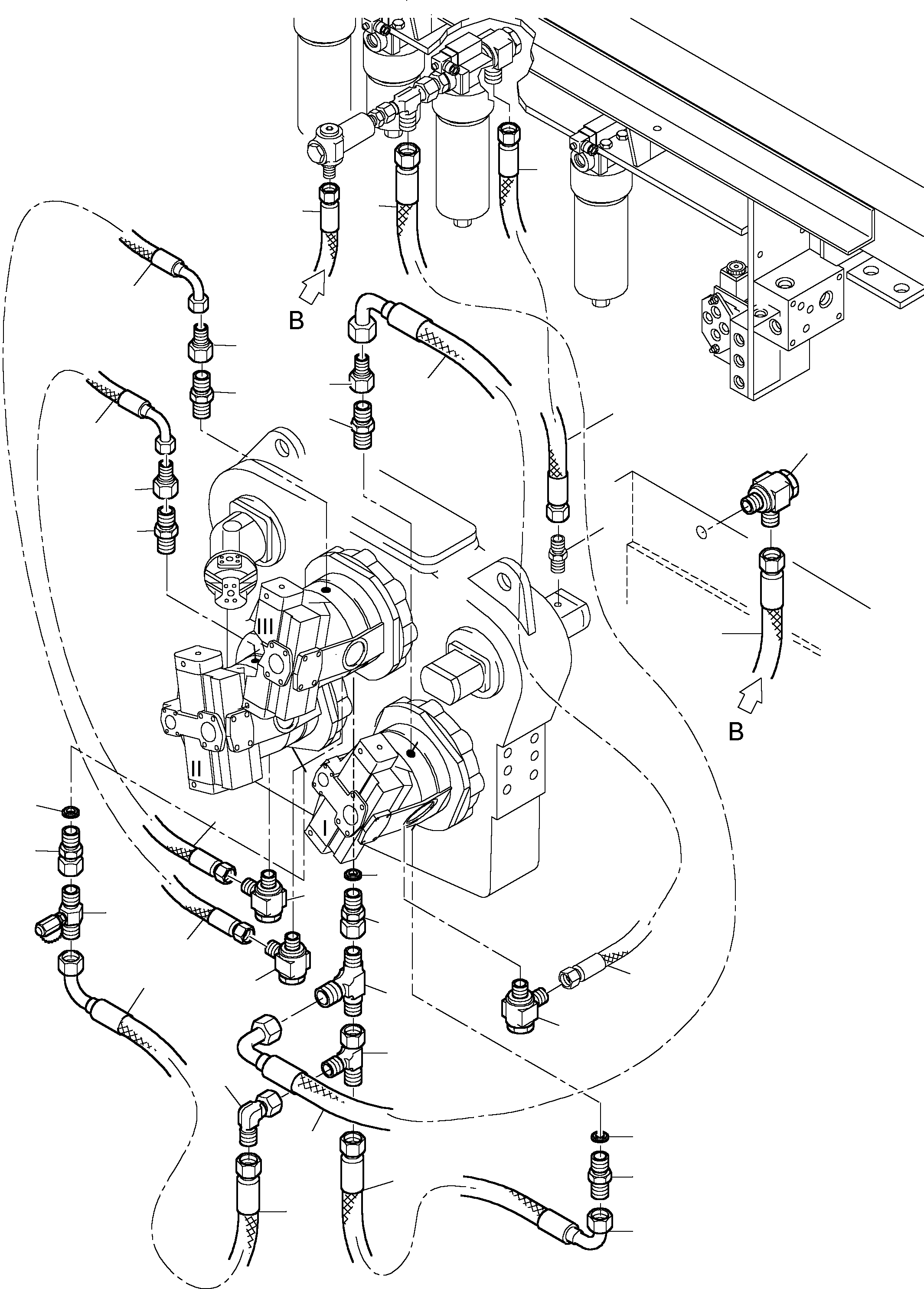 Excavators Mining Komatsu / PC 1400-1 61 075 09.03.2005(g61075) / Pump Lube and Regulating Equipment(116-1882d : 116-1882d)