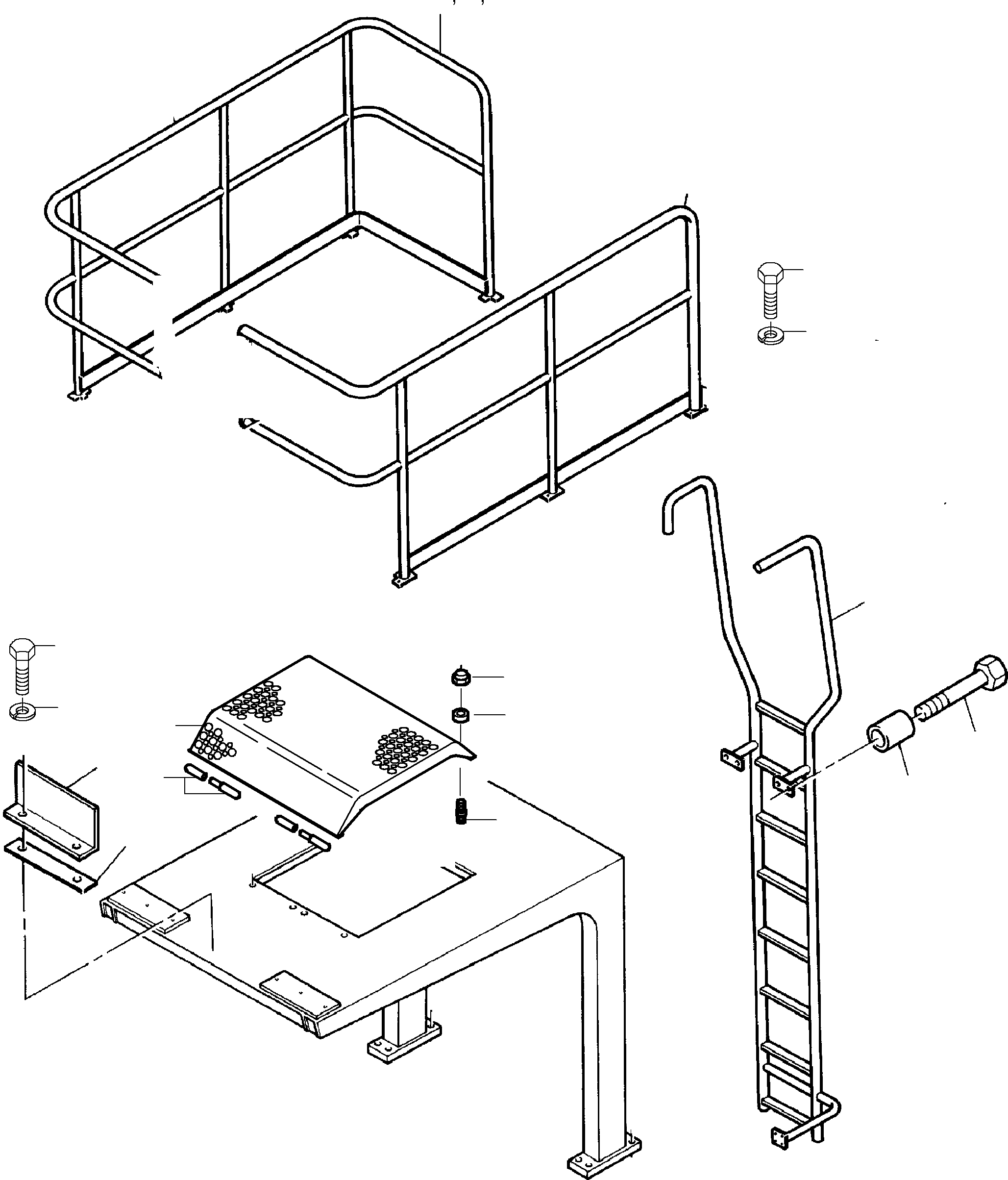 Excavators Mining Komatsu / PC 1400-1 61 075 09.03.2005(g61075) / Add. Parts Protection Roof for Air Conditioning Equipment(116-2051 : 116-2051)