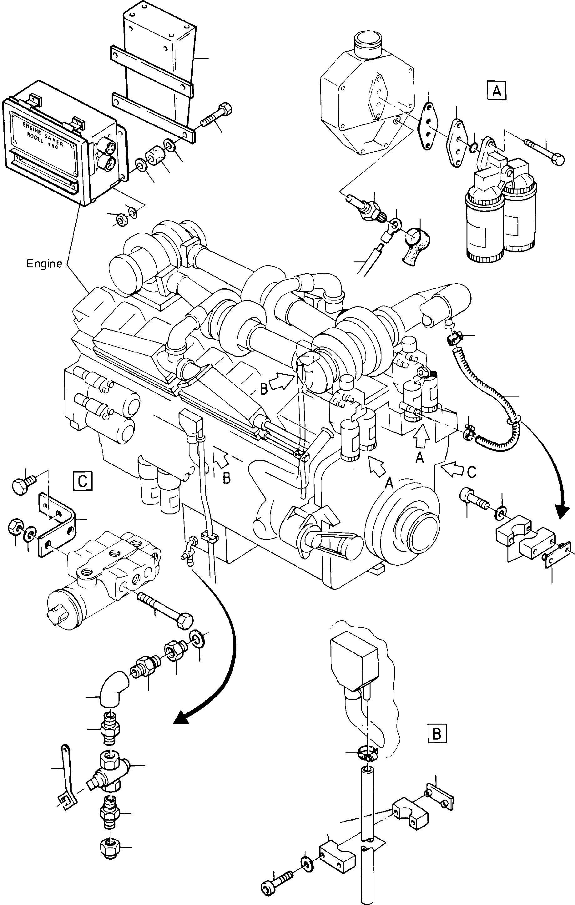 Excavators Mining Komatsu / H285S S/N 78083(g78083) / Diesel Engine, Attachments (CU-Engine)(114-1210b : 114-1210b)