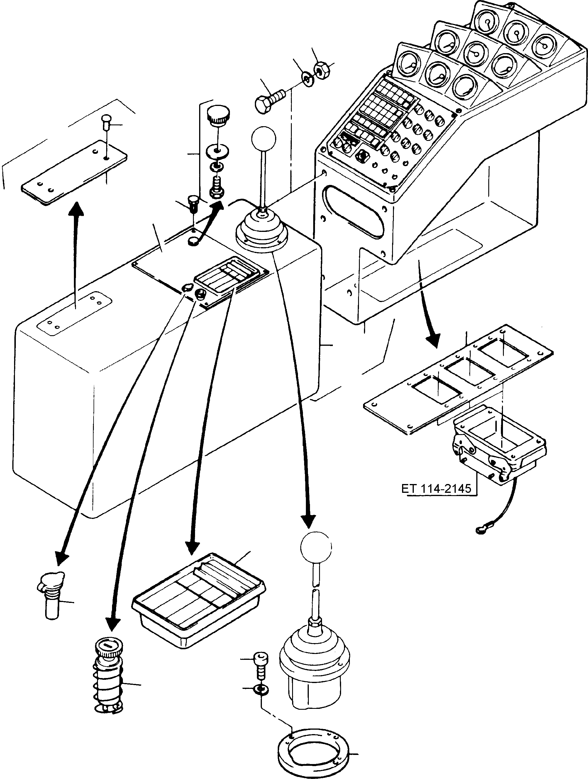 Excavators Mining Komatsu / H285S S/N 78083(g78083) / Operation Panel(114-1920c : 114-1920c)