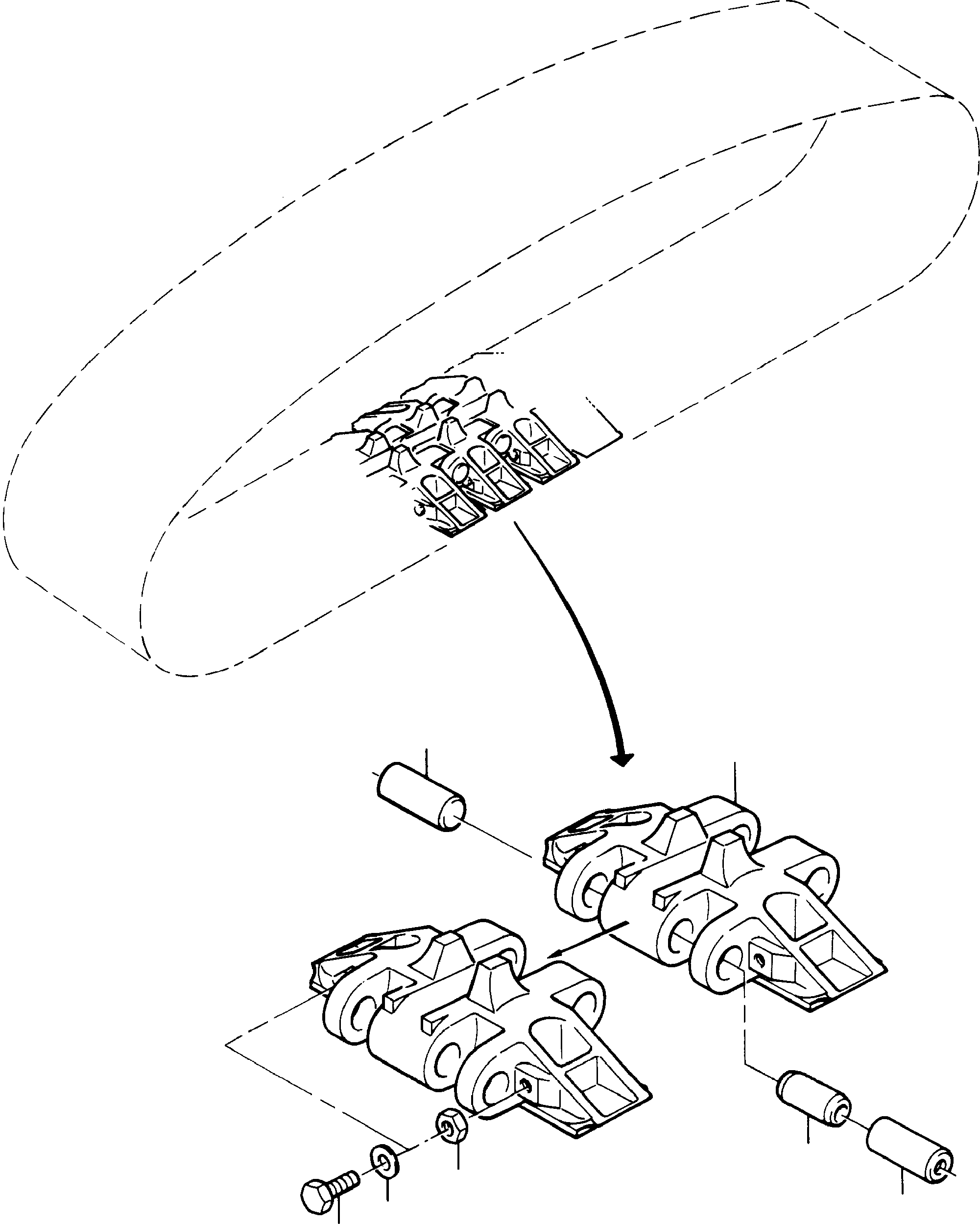 Excavators Mining Komatsu / H285S S/N 78083(g78083) / Track Shoe, R.H. andL.H.(114-3145e : 114-3145e)