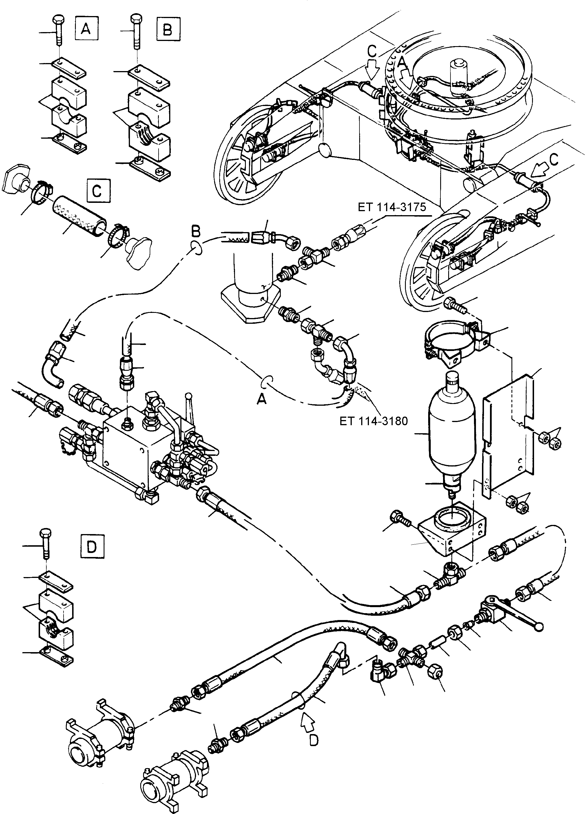 Excavators Mining Komatsu / H285S S/N 78083(g78083) / Hydr. Track Adjusting(114-3185 : 114-3185)
